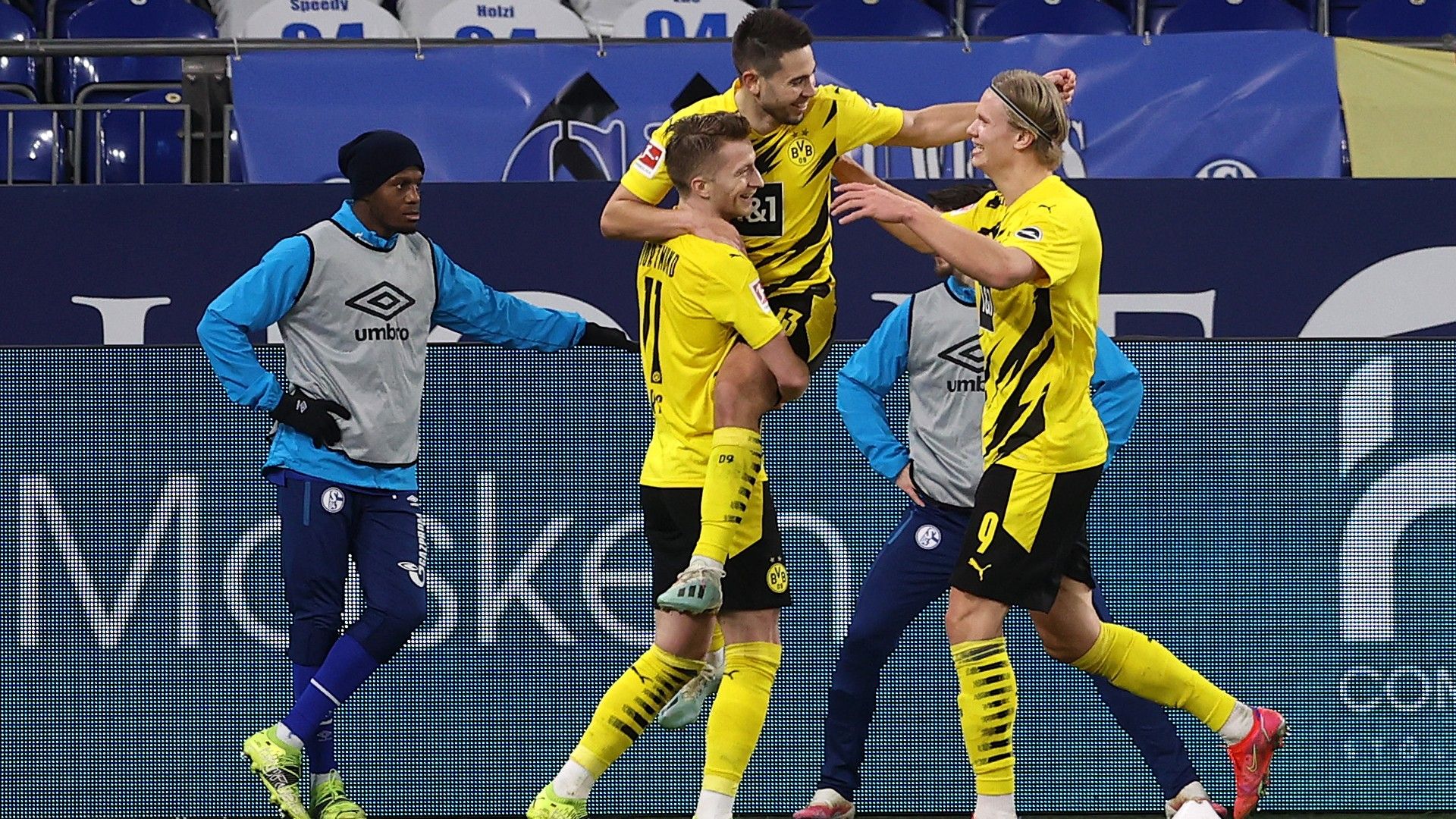 Reus Guerreiro Haaland Dortmund 022021