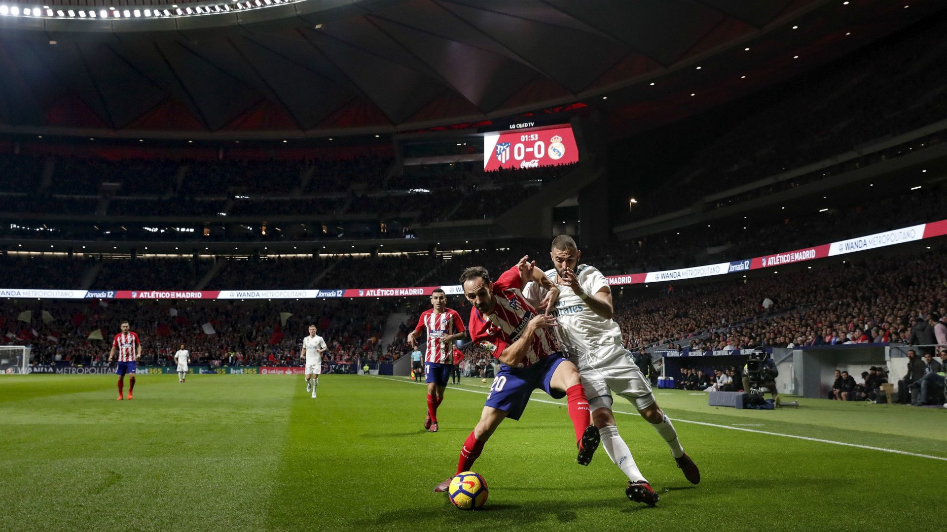 Juanfran Karim Benzema Atletico Madrid Real Madrid LaLiga