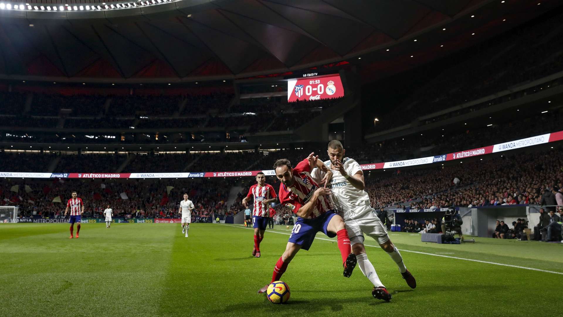 Juanfran Karim Benzema Atletico Madrid Real Madrid LaLiga