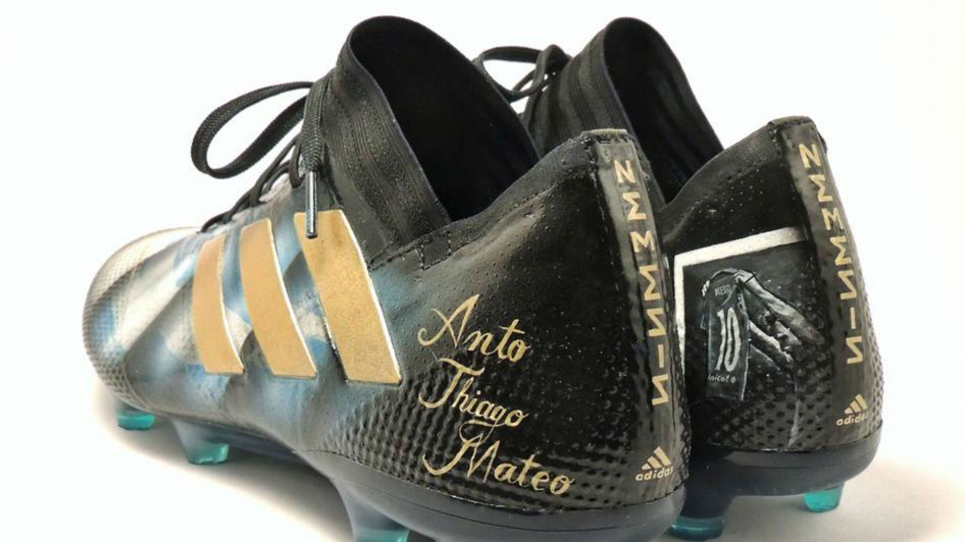 Lionel Messi hand painted boot