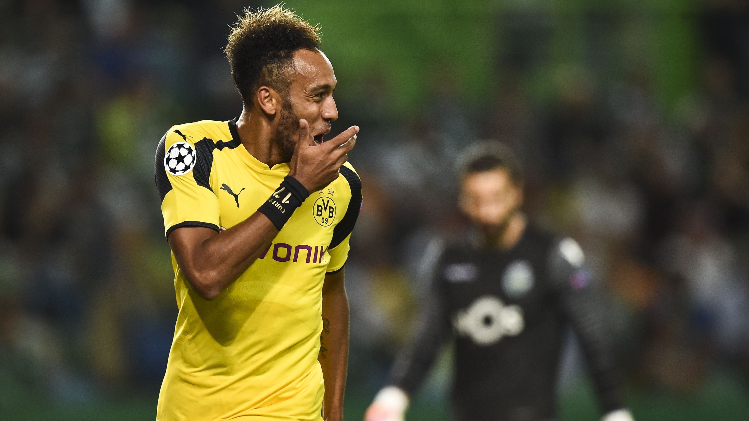 Aubameyang - Sporting vs Borussia Dortmund - UEFA Champions League 18102016