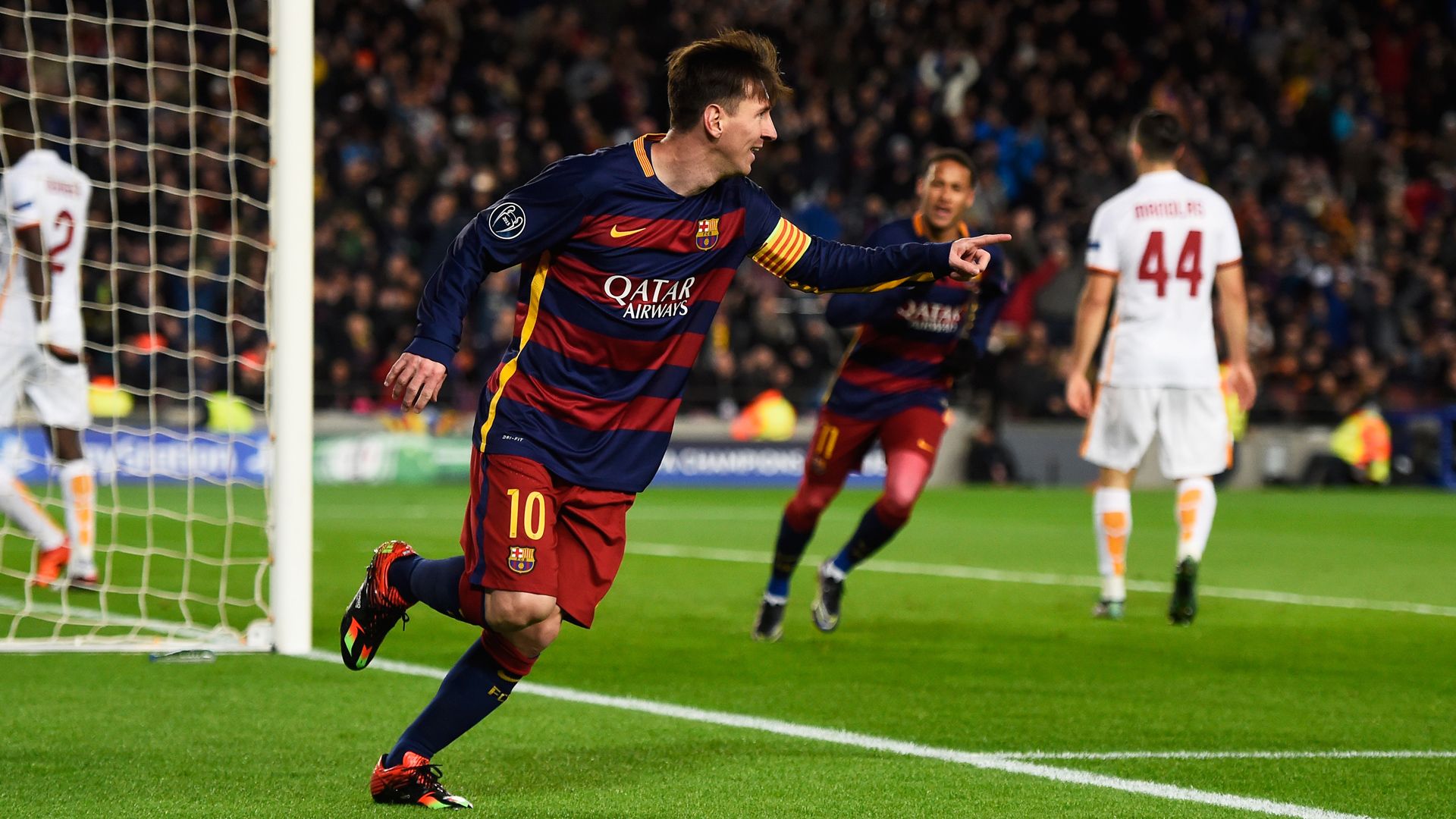 Lionel Messie FC Barcelona AS ROMA Champions League 11.24.2015