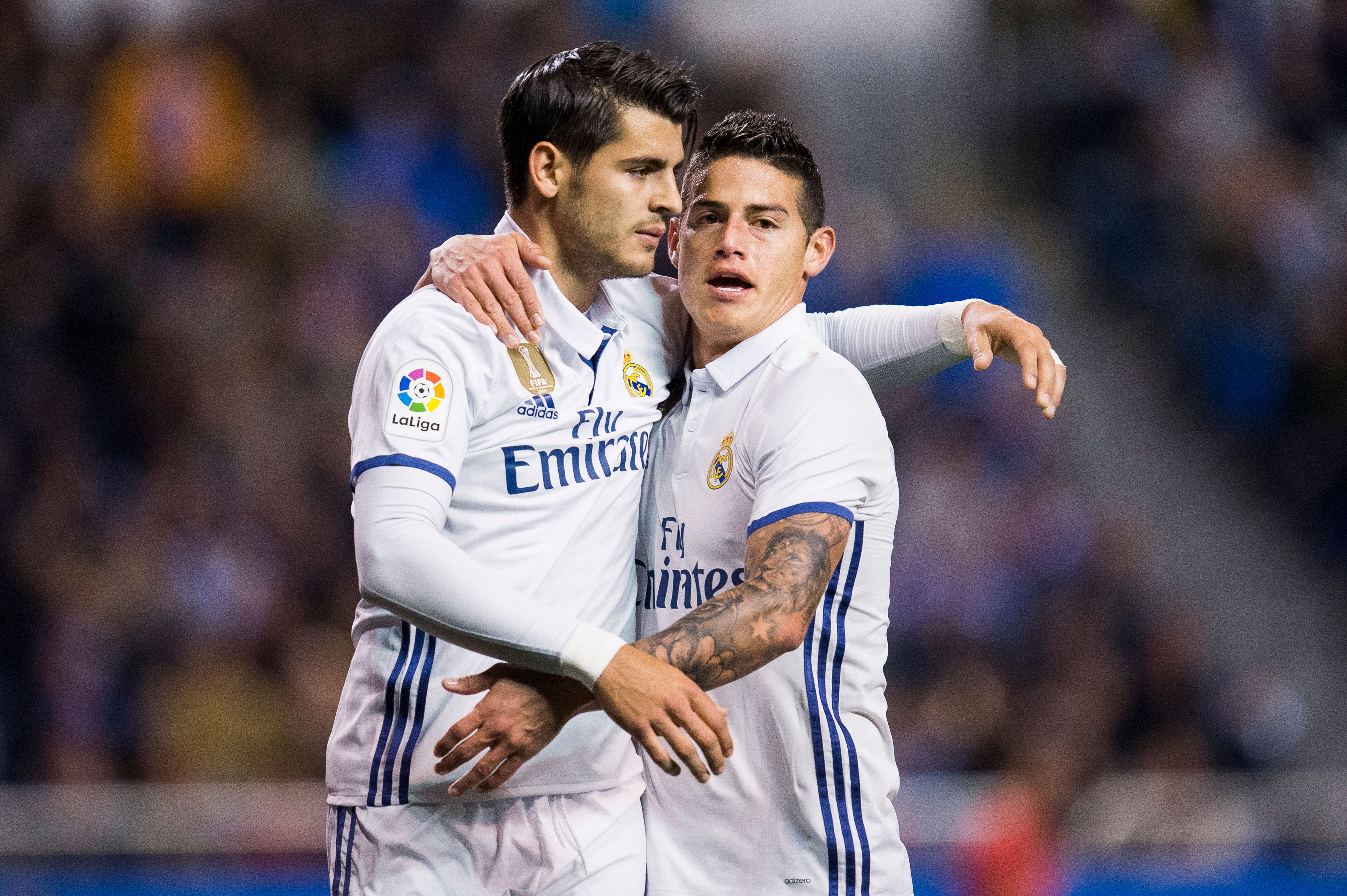 James Rodriguez Alvaro Morata
