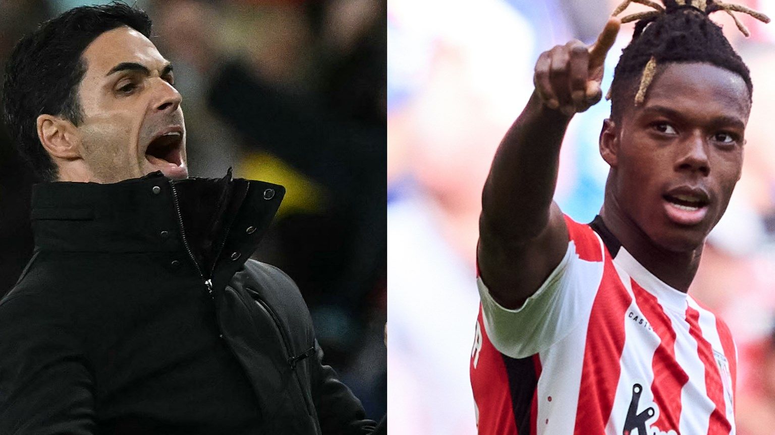 Mikel Arteta Nico Williams 