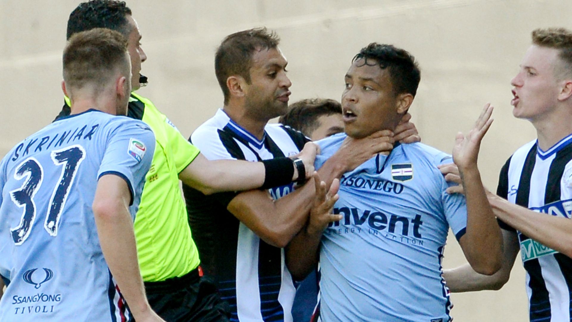 Luis Muriel Danilo Larangeira Udinese Sampdoria Serie A