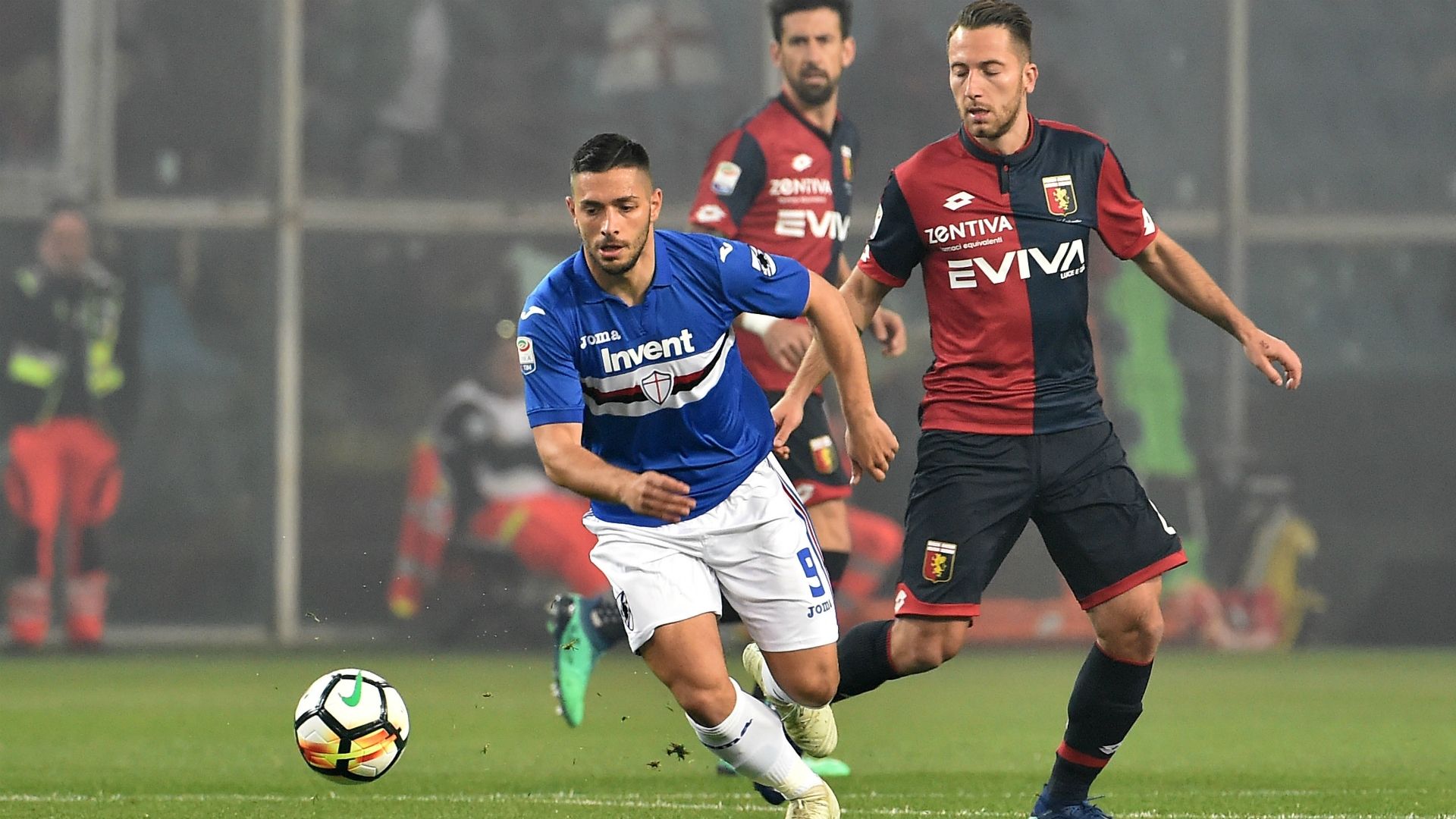 Gianluca Caprari Andrea Bertolacci Sampdoria Genoa Serie A