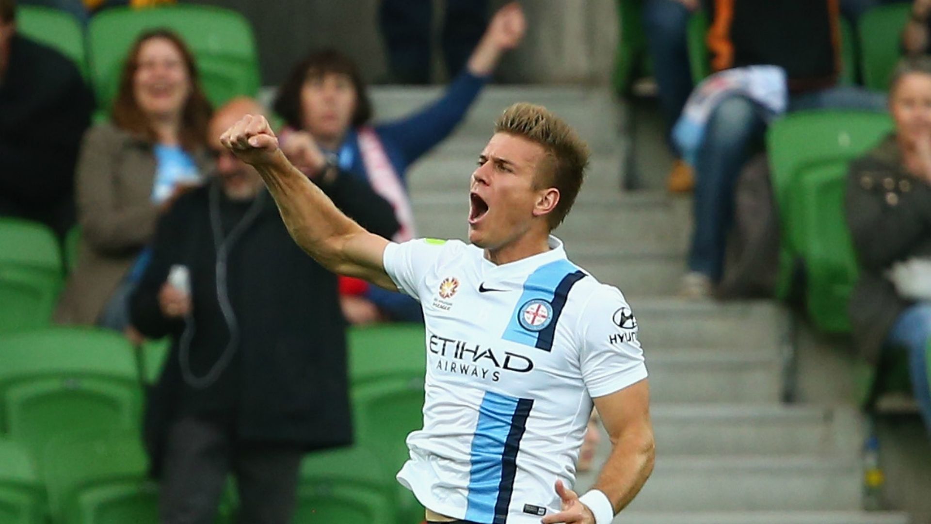 Erik Paartalu Melbourne City v Perth Glory A-League 17122015