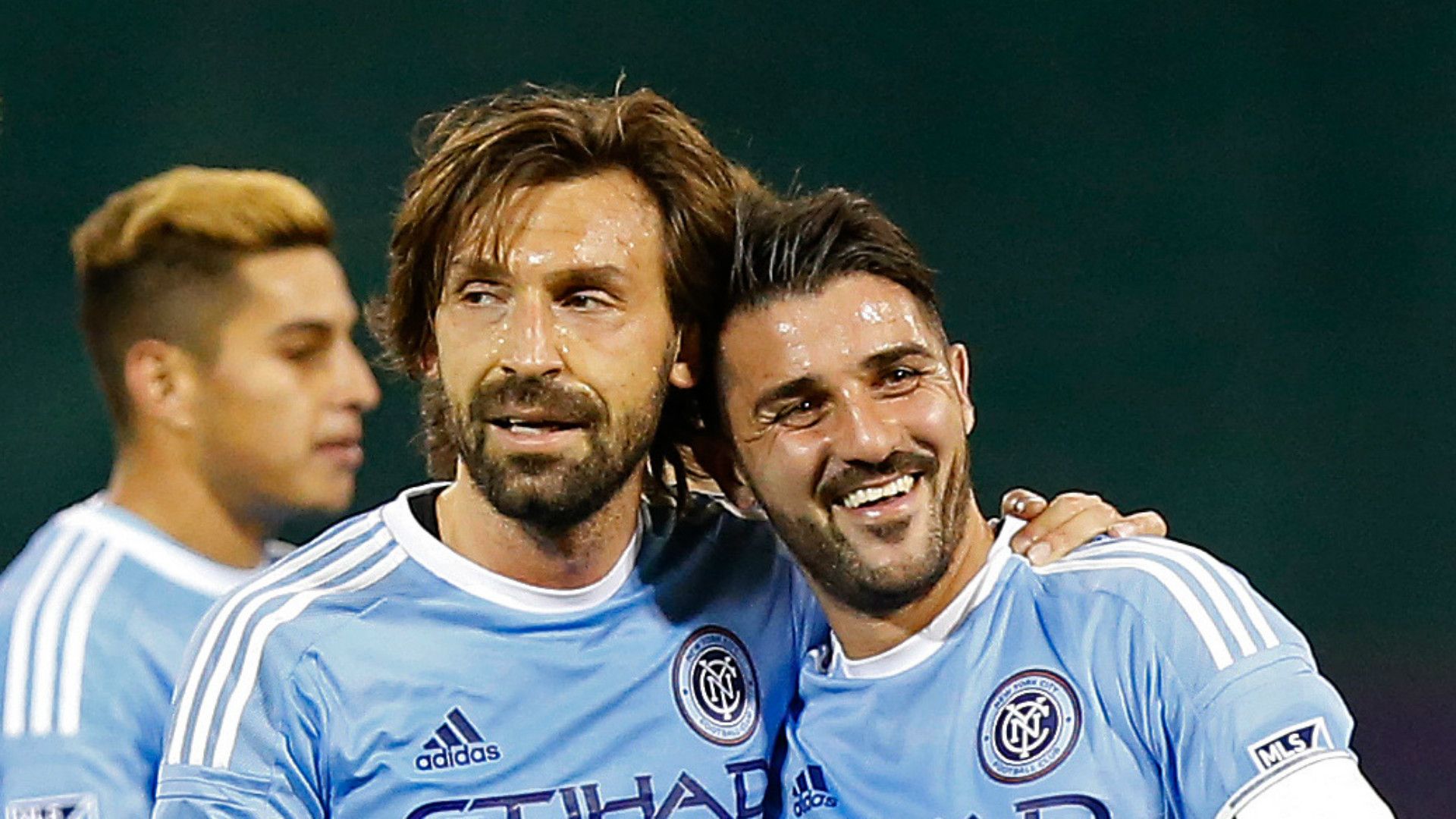Andrea Pirlo David Villa MLS NYCFC 05082016