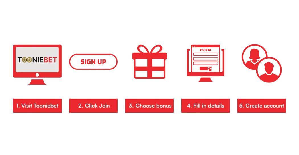 tooniebet registration step by step