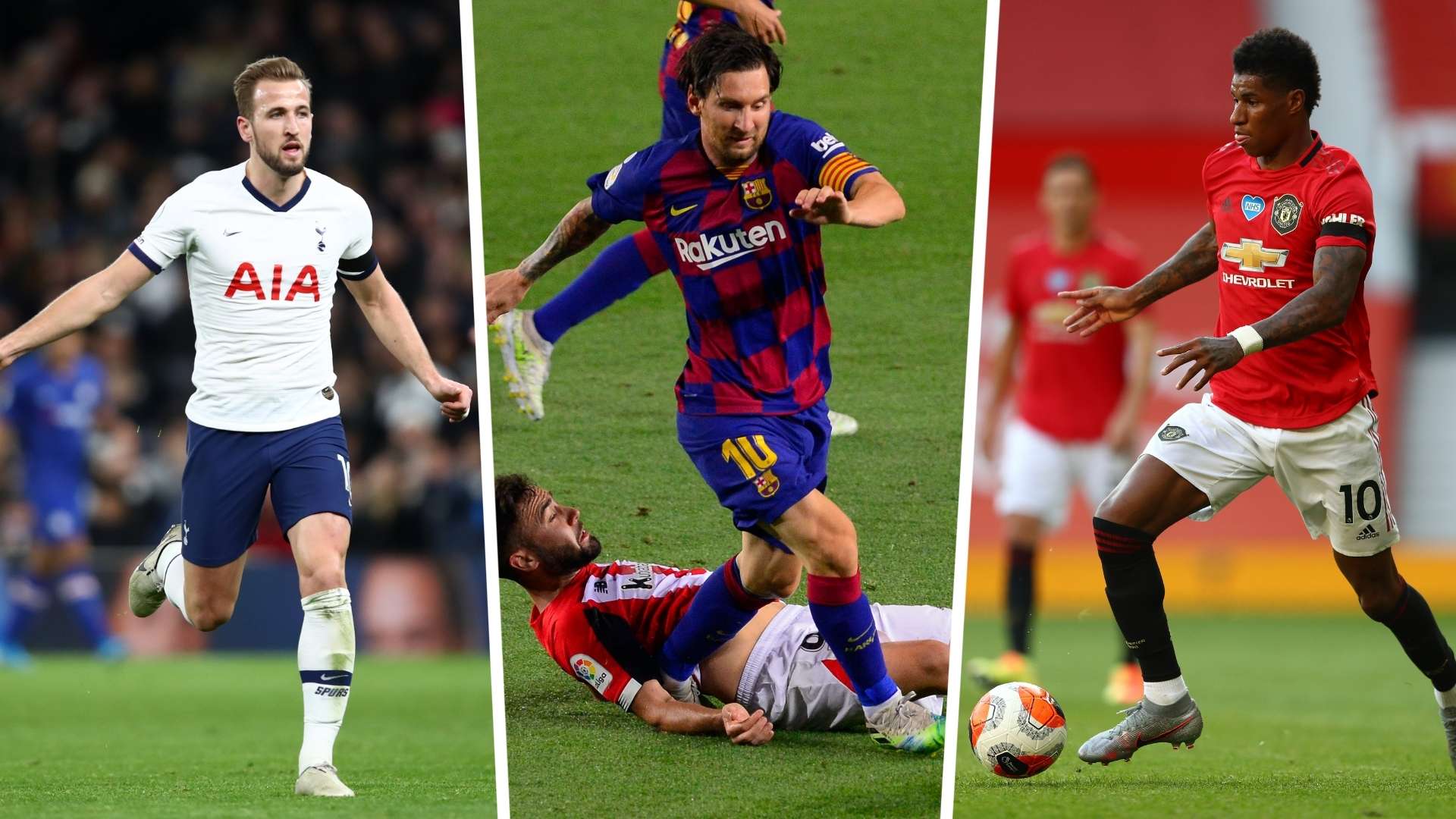 Rashford Messi Harry kane