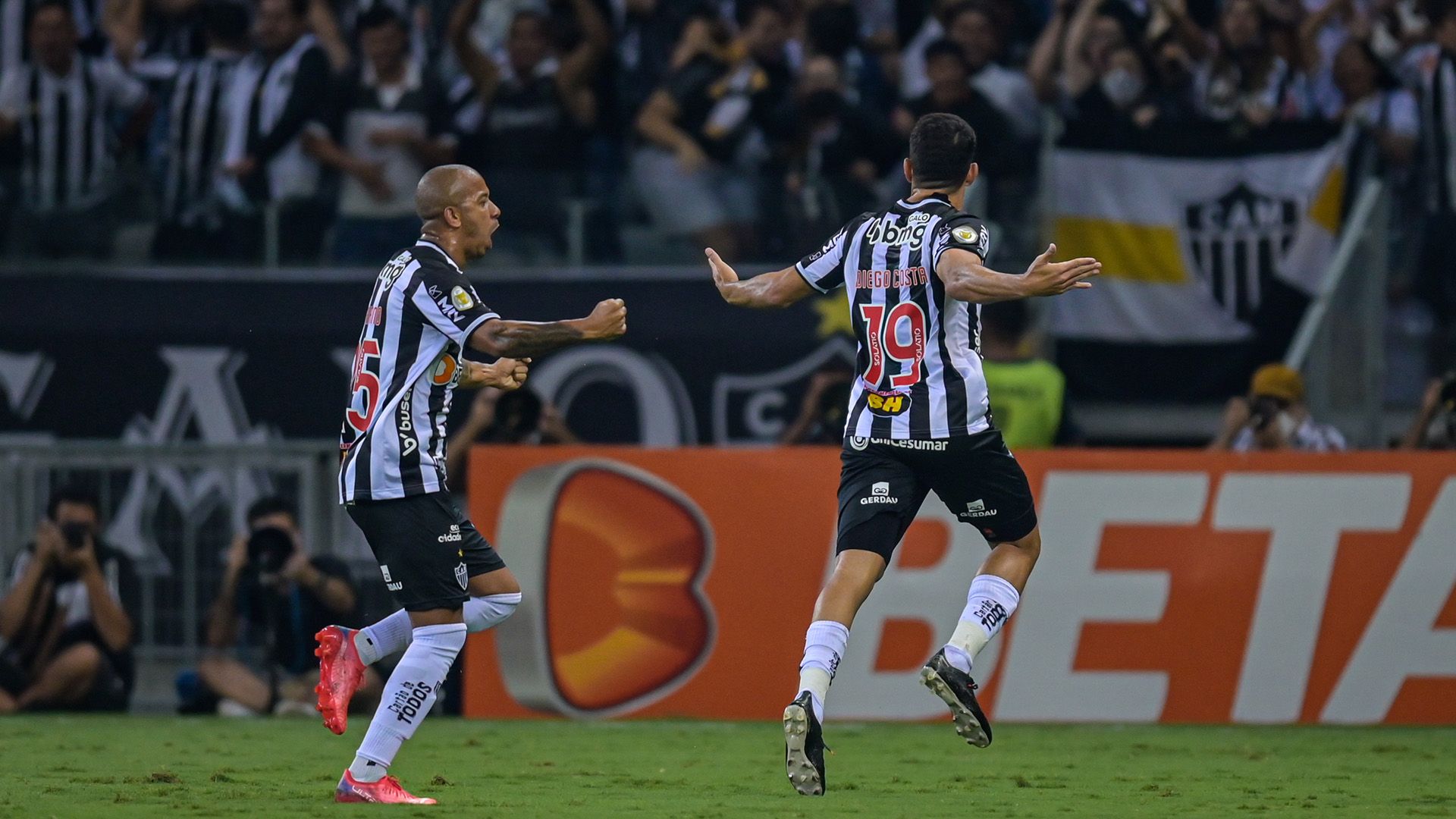 Diego Costa comemora, Atlético-MG x Corinthians, Brasileirão, 10112021