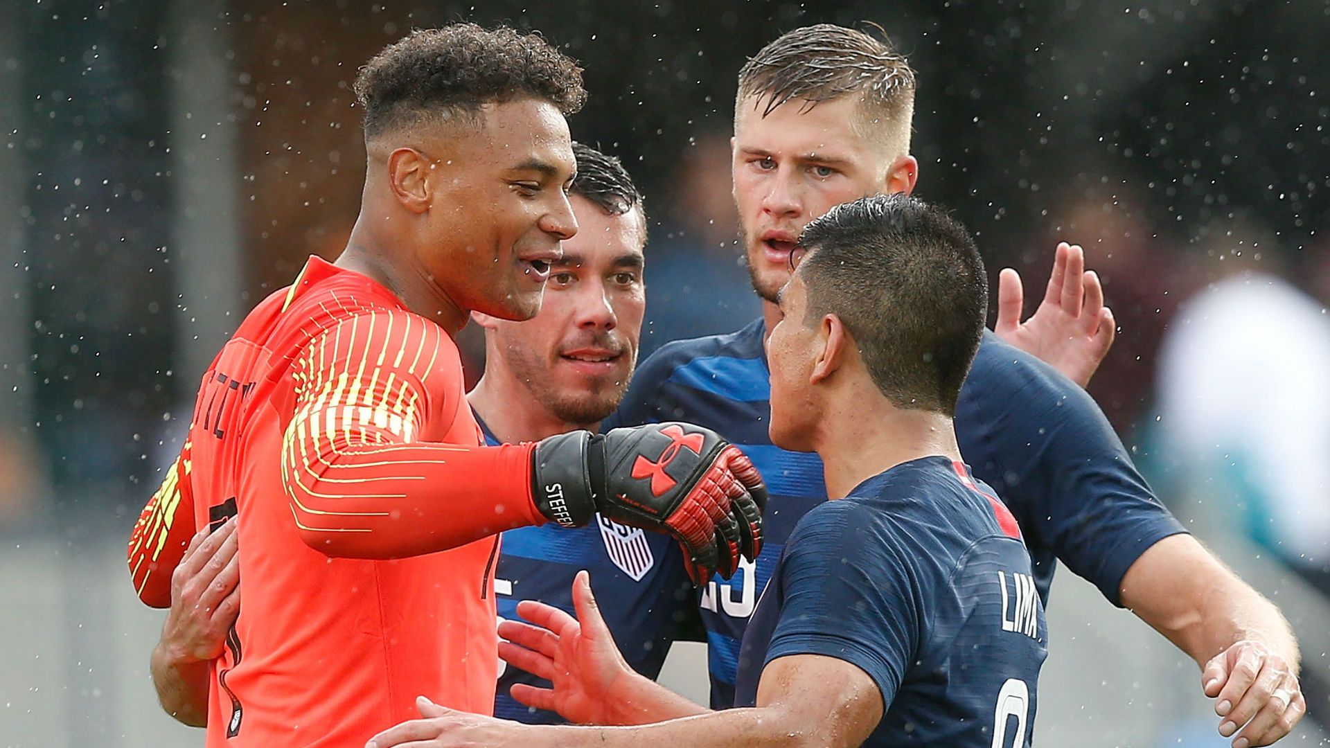 Zack Steffen, Daniel Lovitz, Walker Zimmerman, Nick Lima USMNT