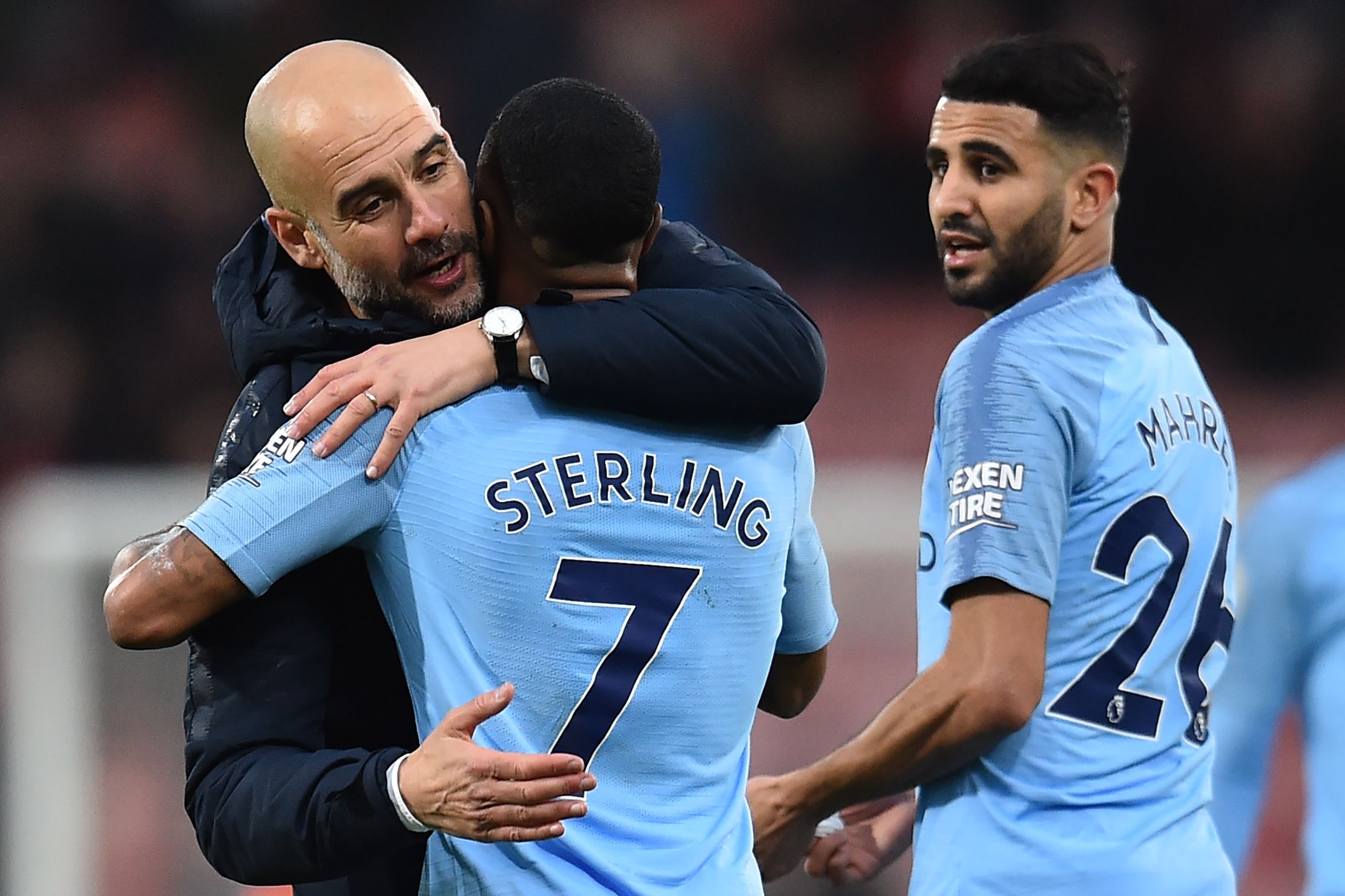 Pep Guardiola & Raheem Sterling