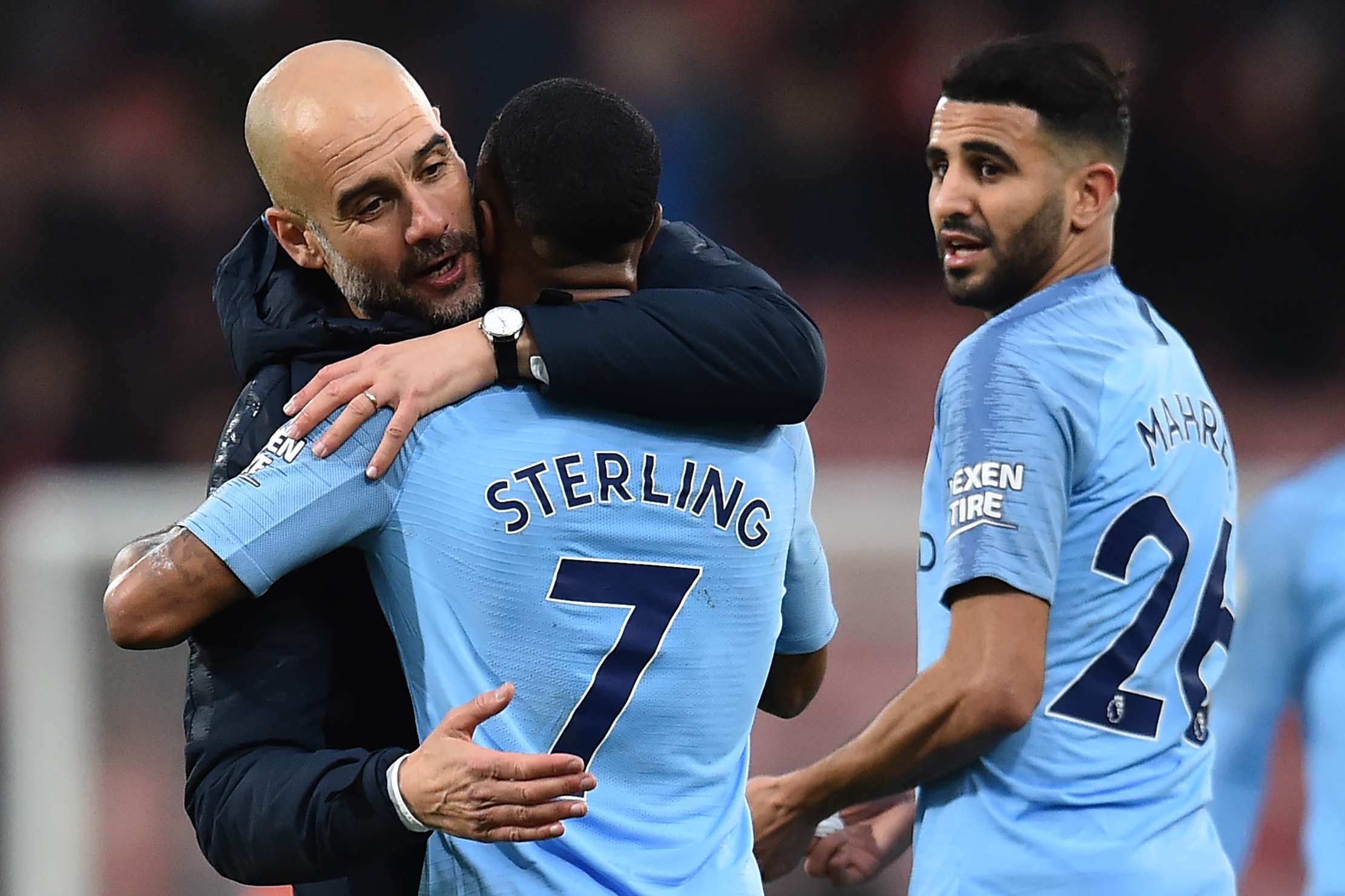 Pep Guardiola & Raheem Sterling