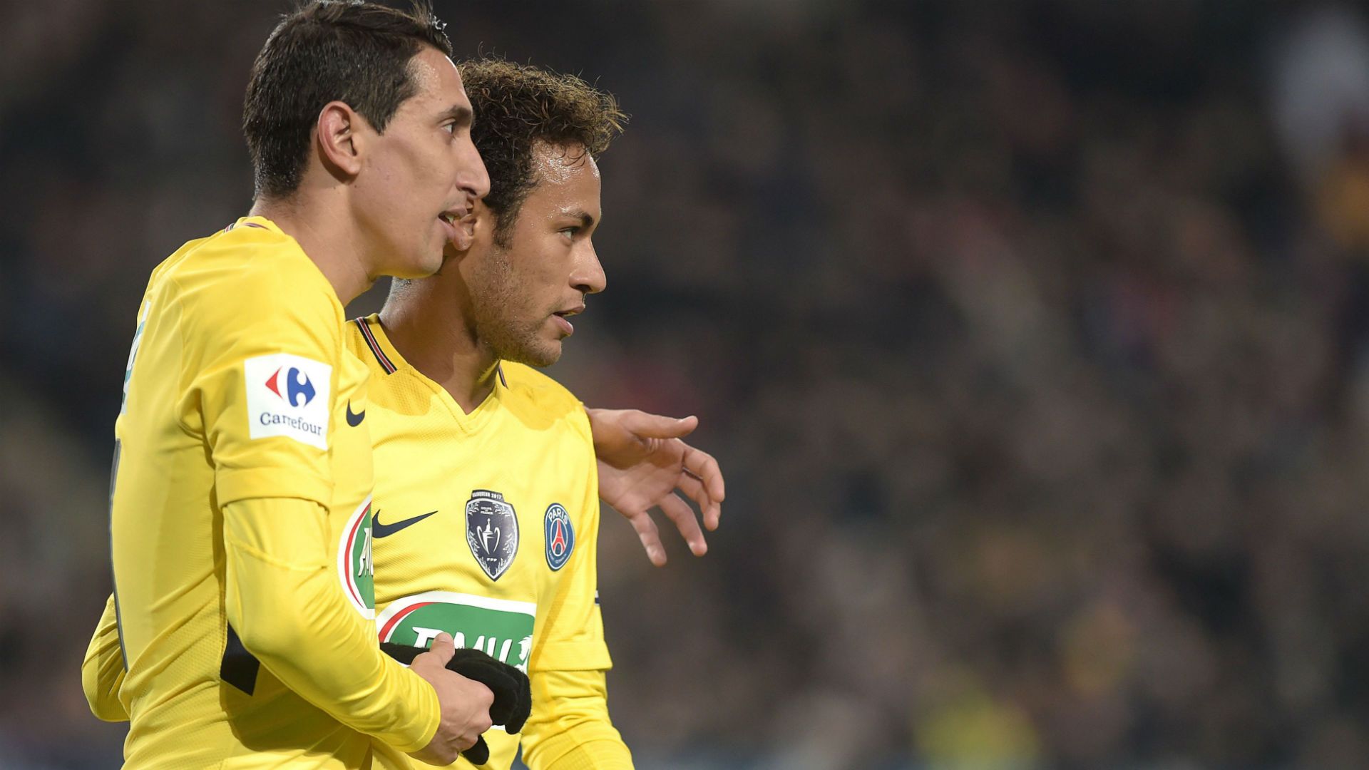 Angel Di Maria Neymar Rennes PSG Coupe de France 07012018