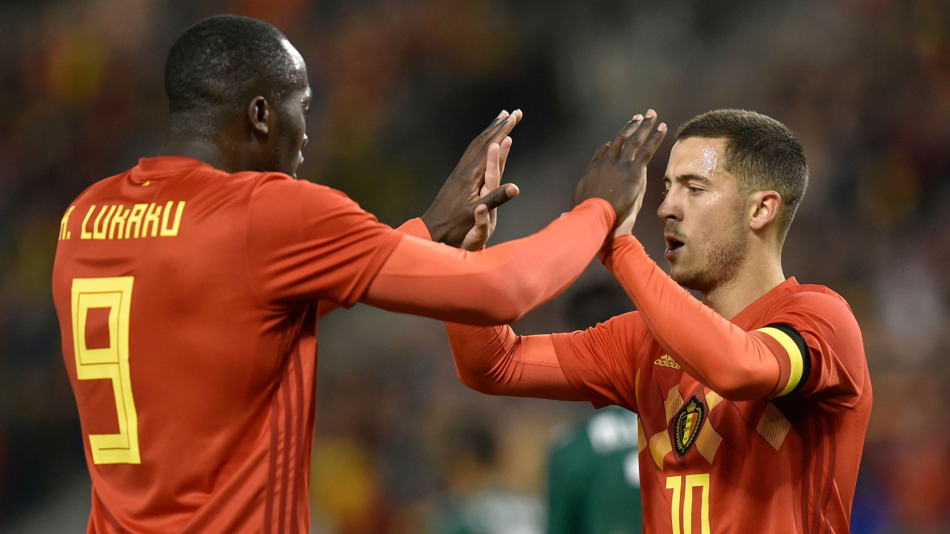 Romelu Lukaku Eden Hazard Belgium