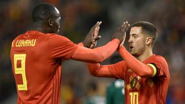 Romelu Lukaku Eden Hazard Belgium
