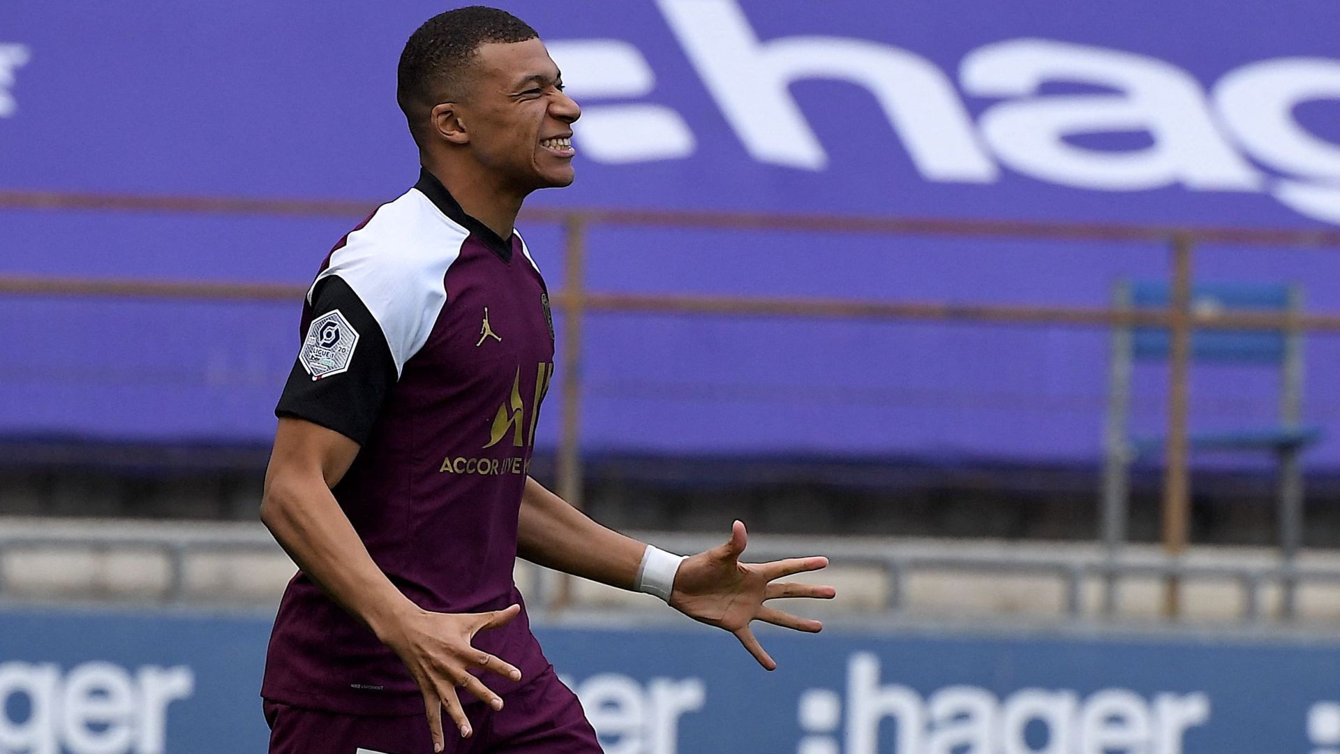 Kylian Mbappe Strasbourg PSG Ligue 1 10042021