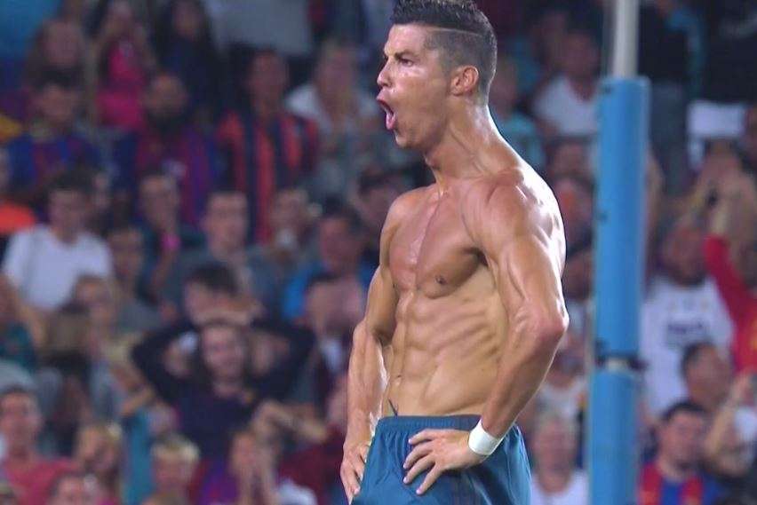 ONLY BODY Ronaldo Camp Nou naked son camiseta