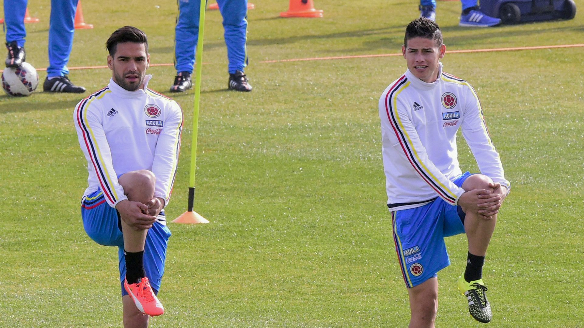 Falcao y James en selección Colombia