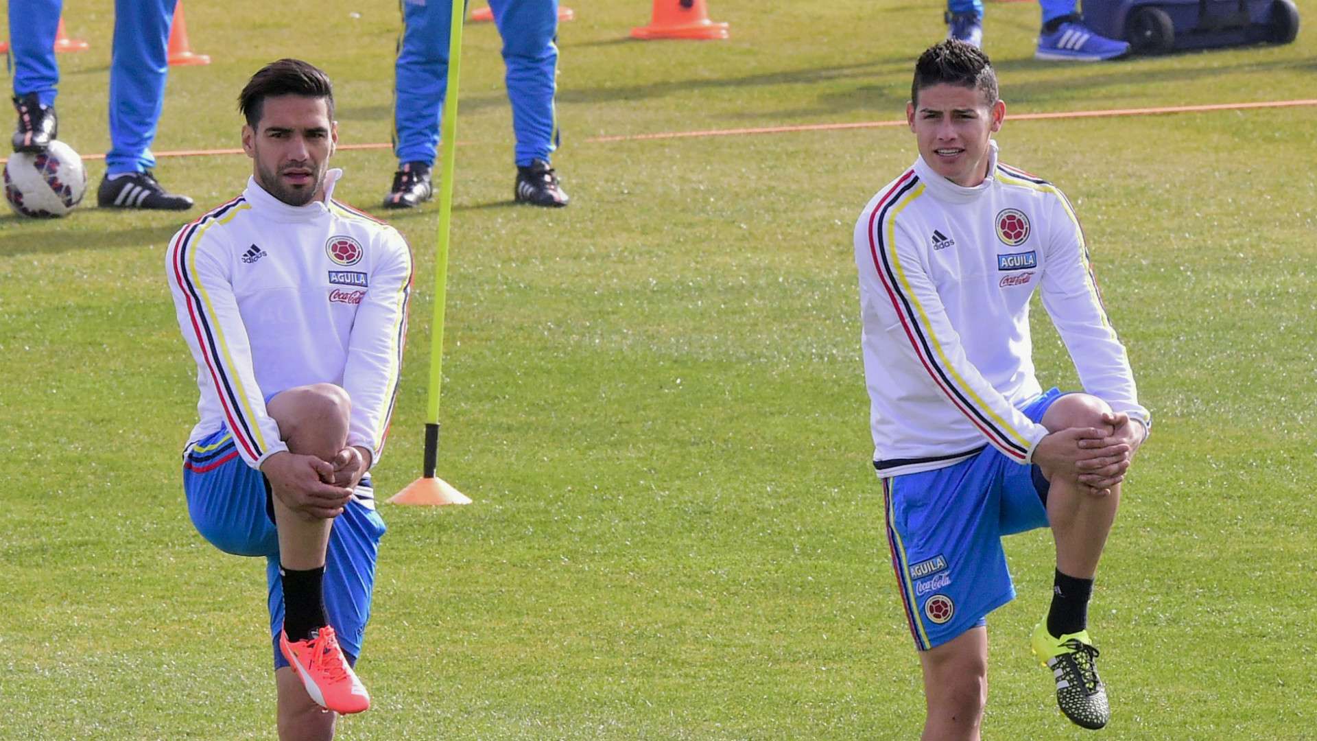 Falcao y James en selección Colombia
