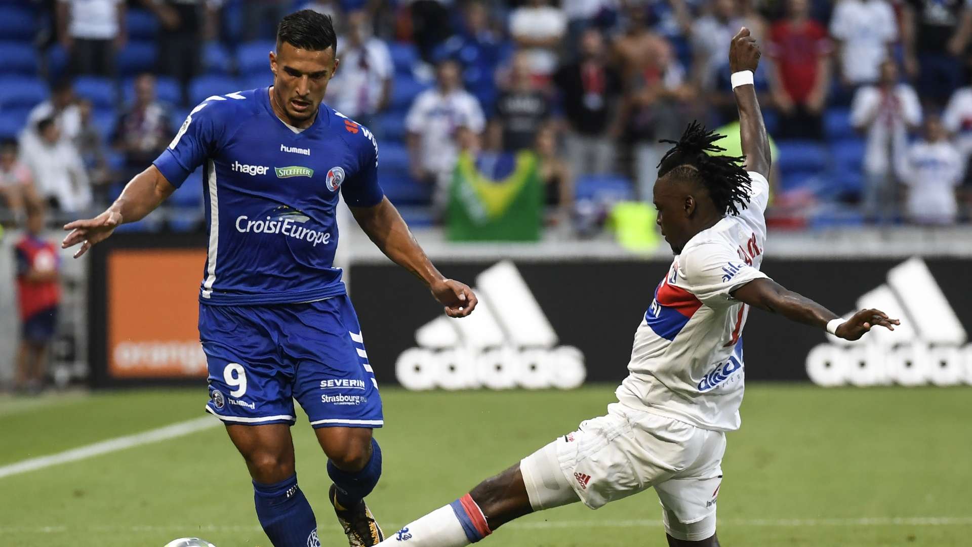 Idriss Saadi of Strasbourg, Bertrand Traore of Lyon