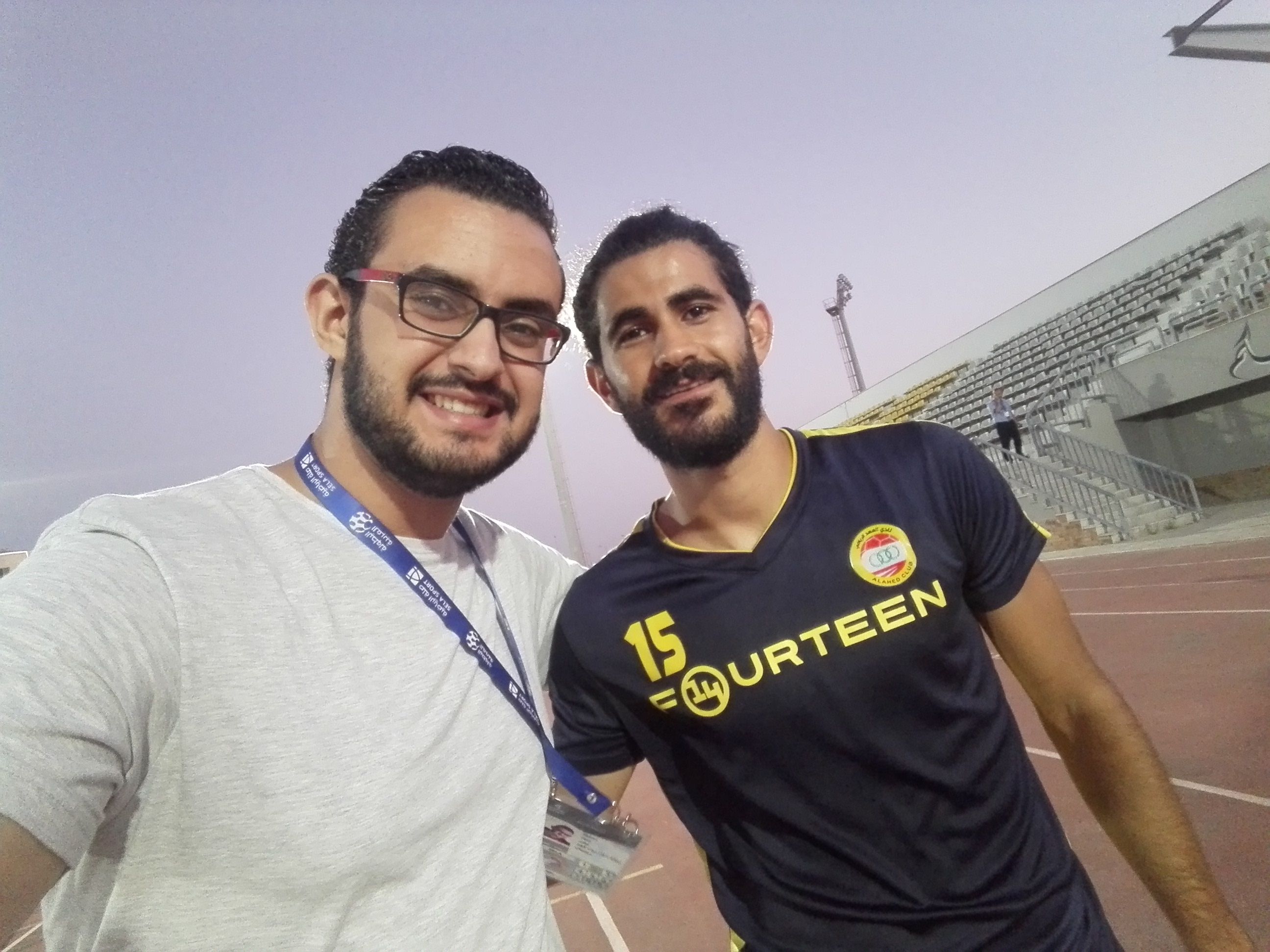 محمود ضياء مع هيثم فاعور العهد اللبناني البطولة العربية 29072017