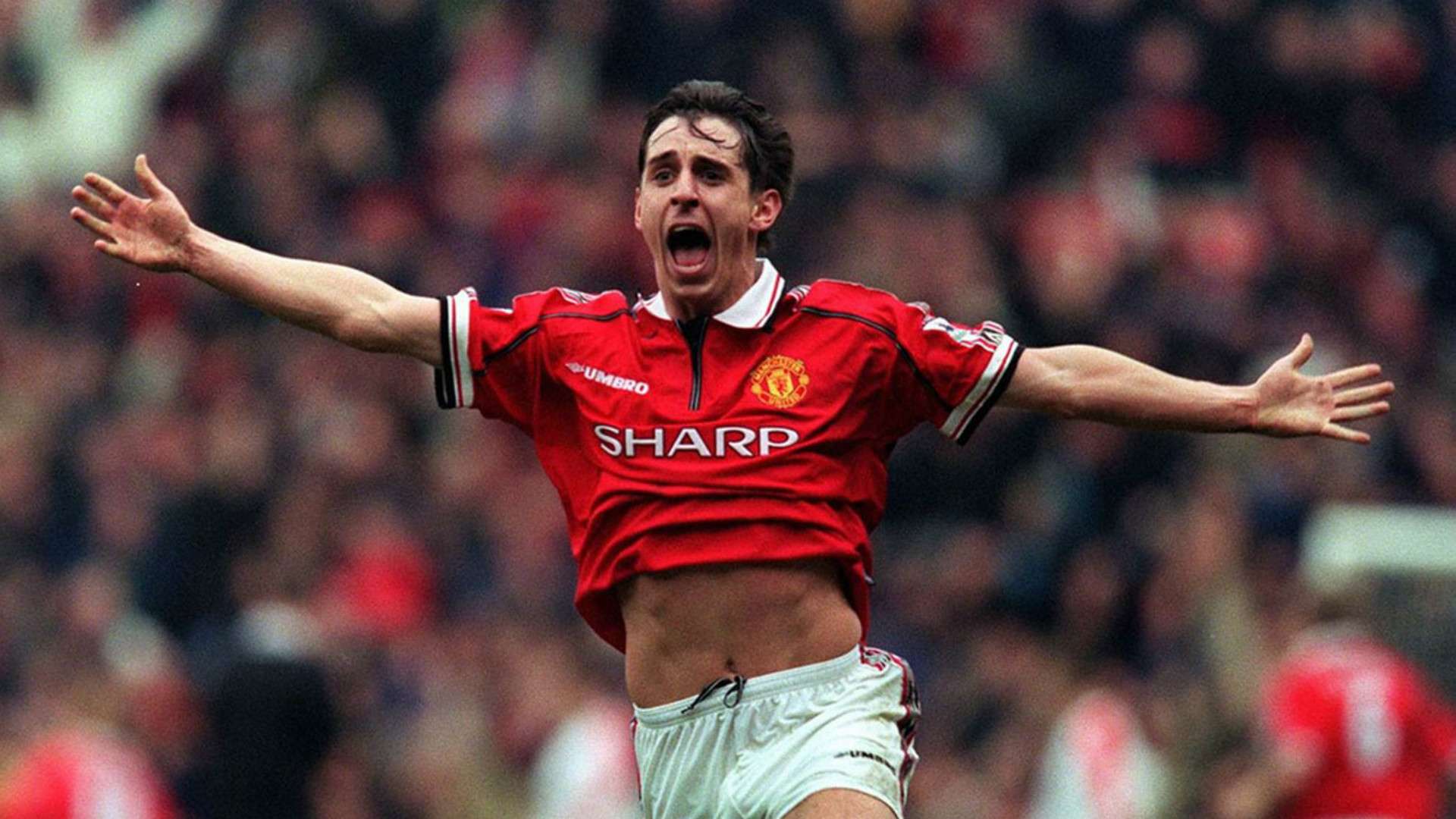 Gary Neville Manchester United Liverpool 1997