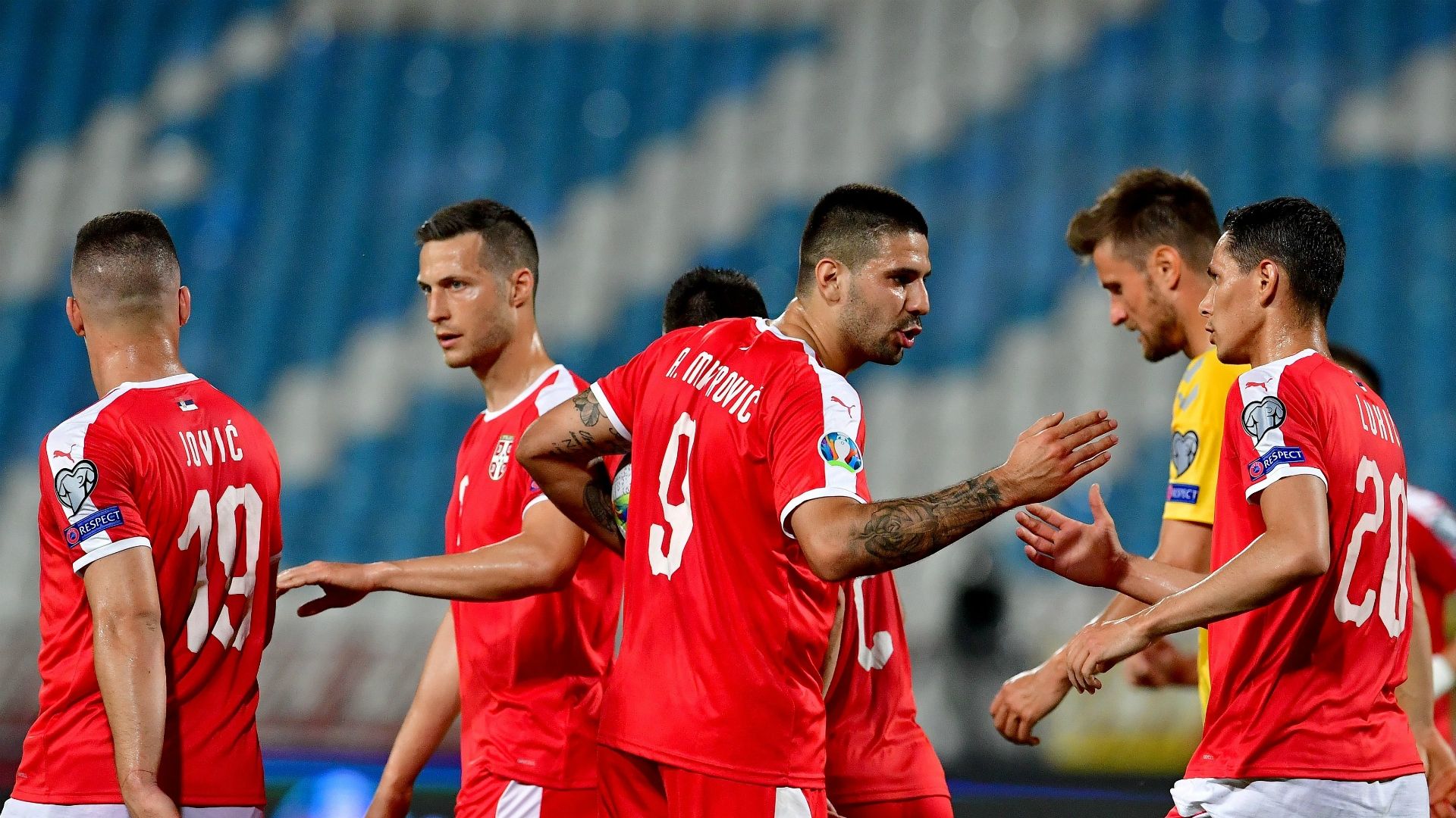 Serbia Lithuania Goal Celebration EURO2020 Quali 06102019