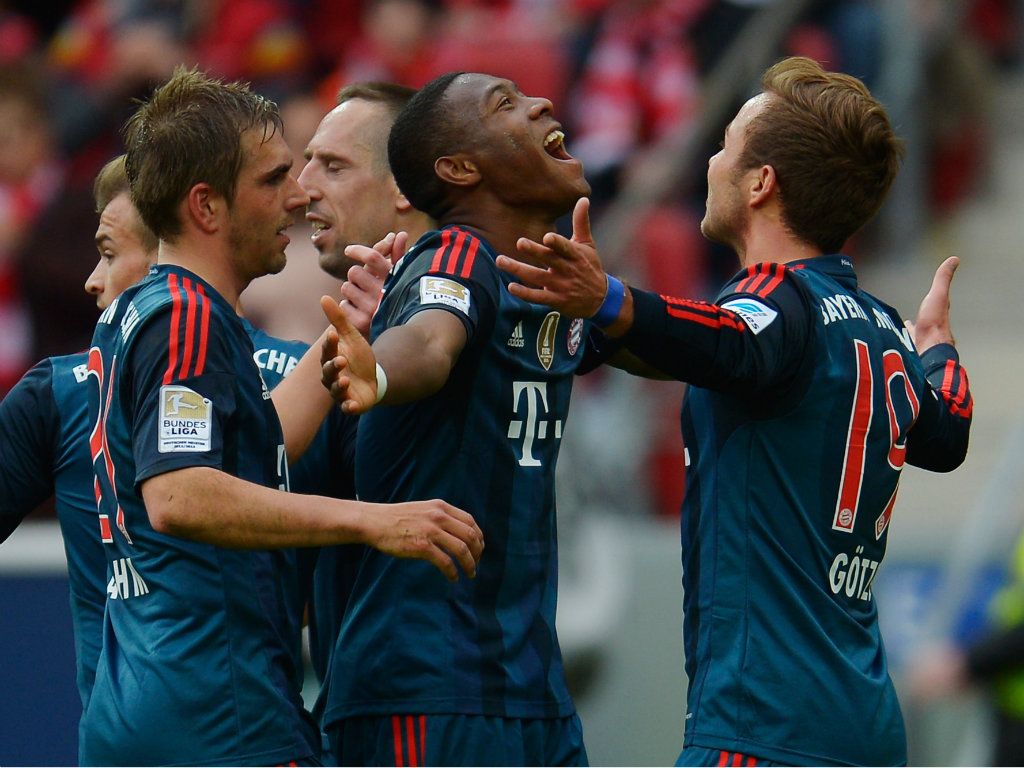 DAVID ALABA MARIO GOTZE MAINZ BAYERN MUNICH BUNDESLIGA 03222014
