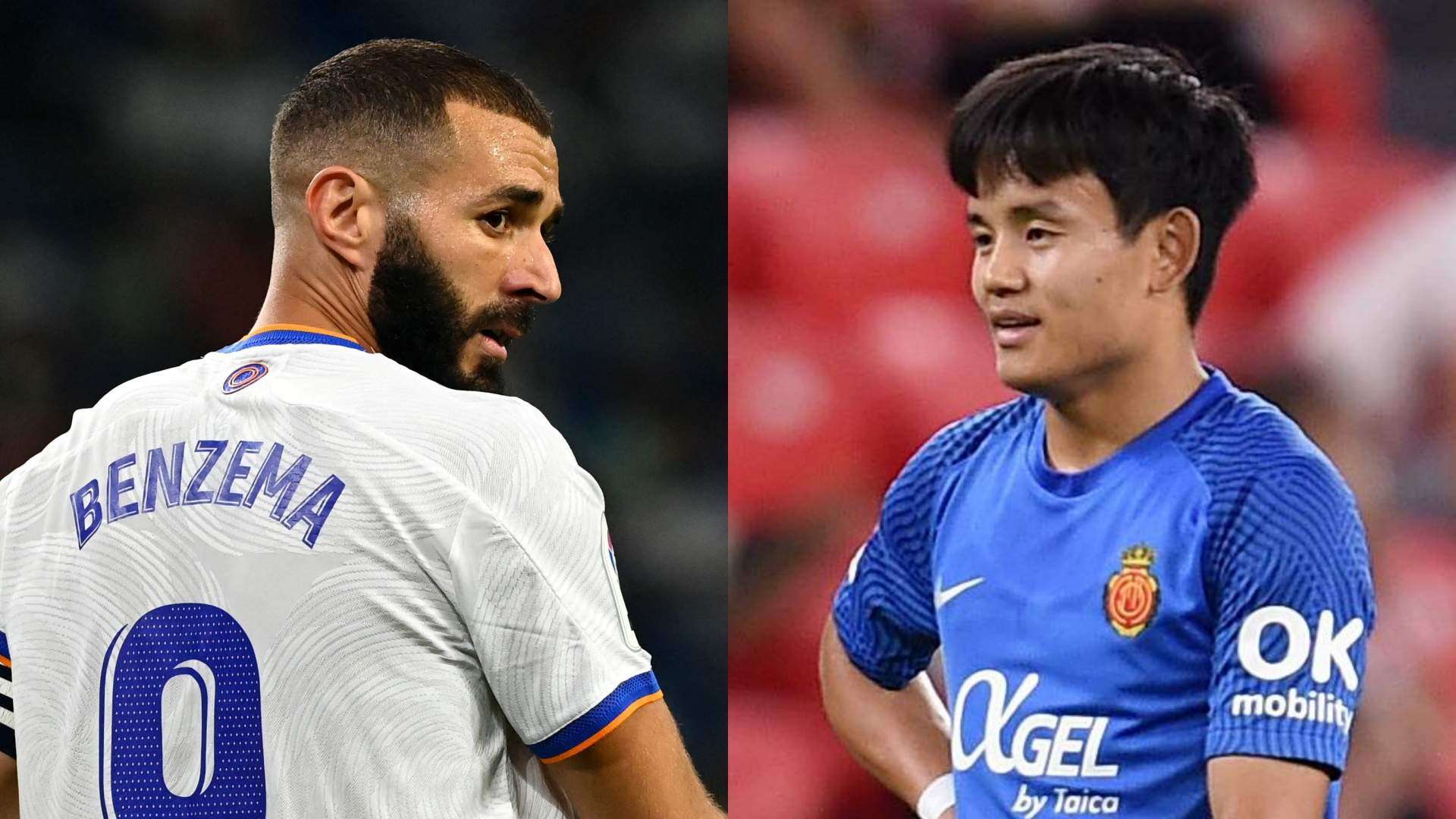 Karim Benzema Real Madrid Takefusa Kubo Mallorca