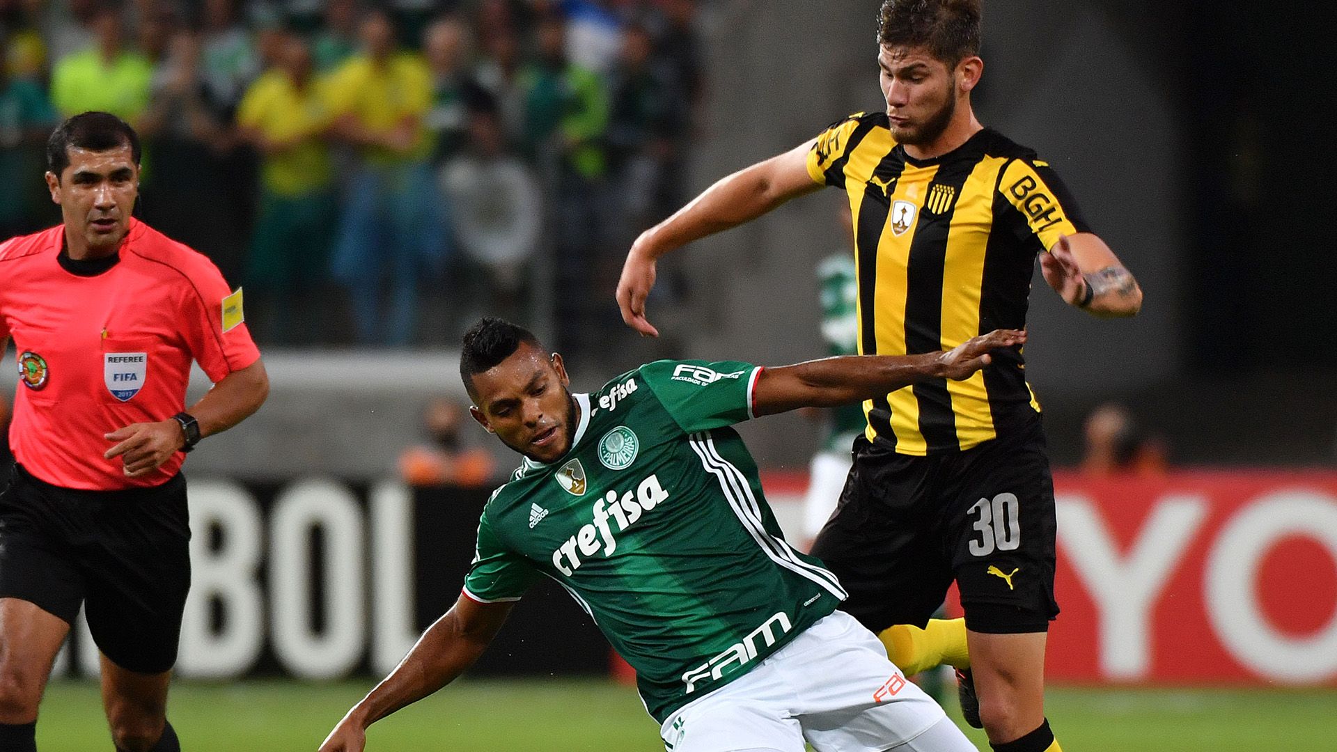 Miguel Borja Yefferson Quintana Palmeiras Penarol Copa Libertadores 12042017