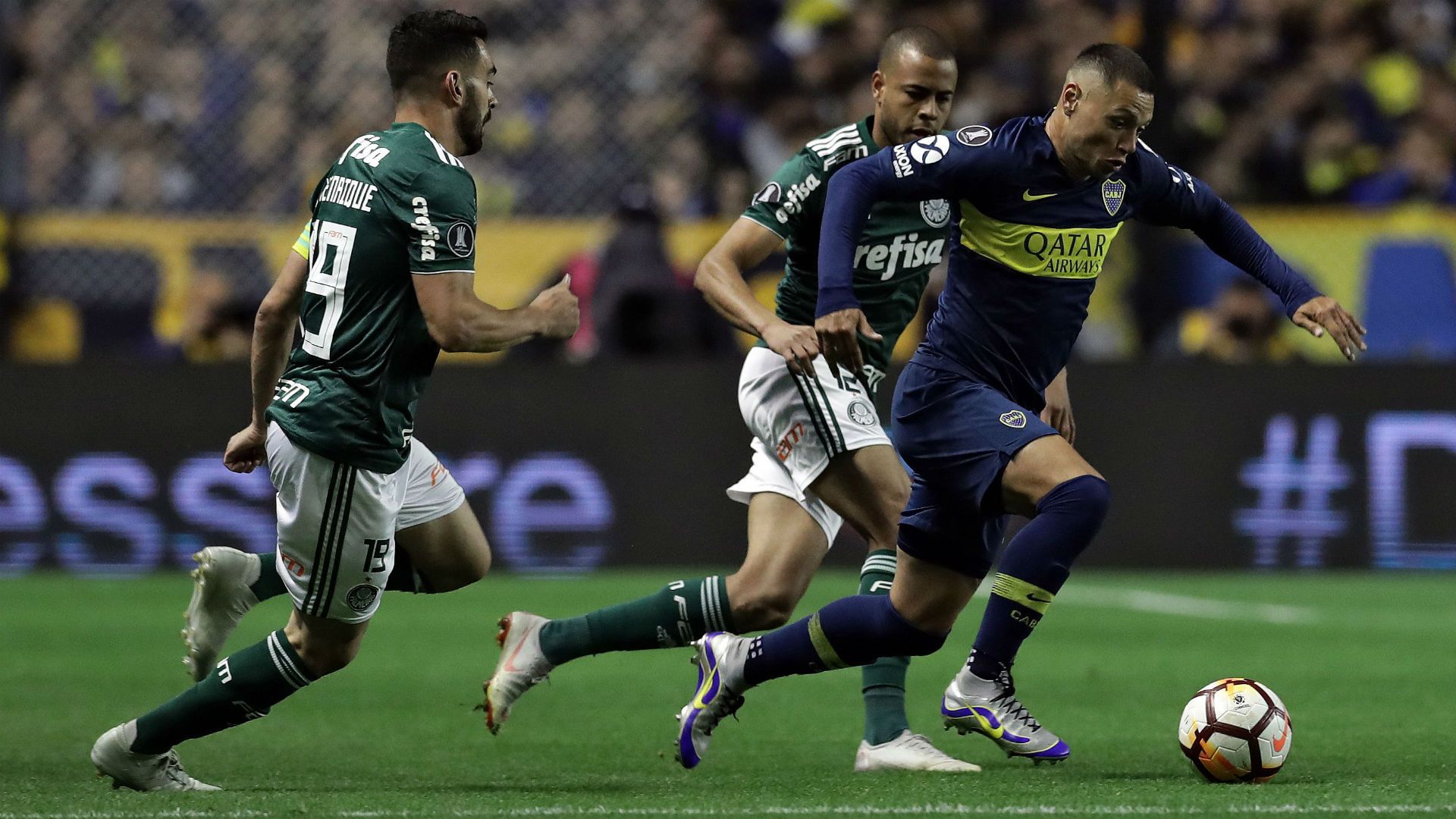 Bruno Henrique Mauro Zarate Boca Palmeiras Copa Libertadores Semifinal Ida 24102018