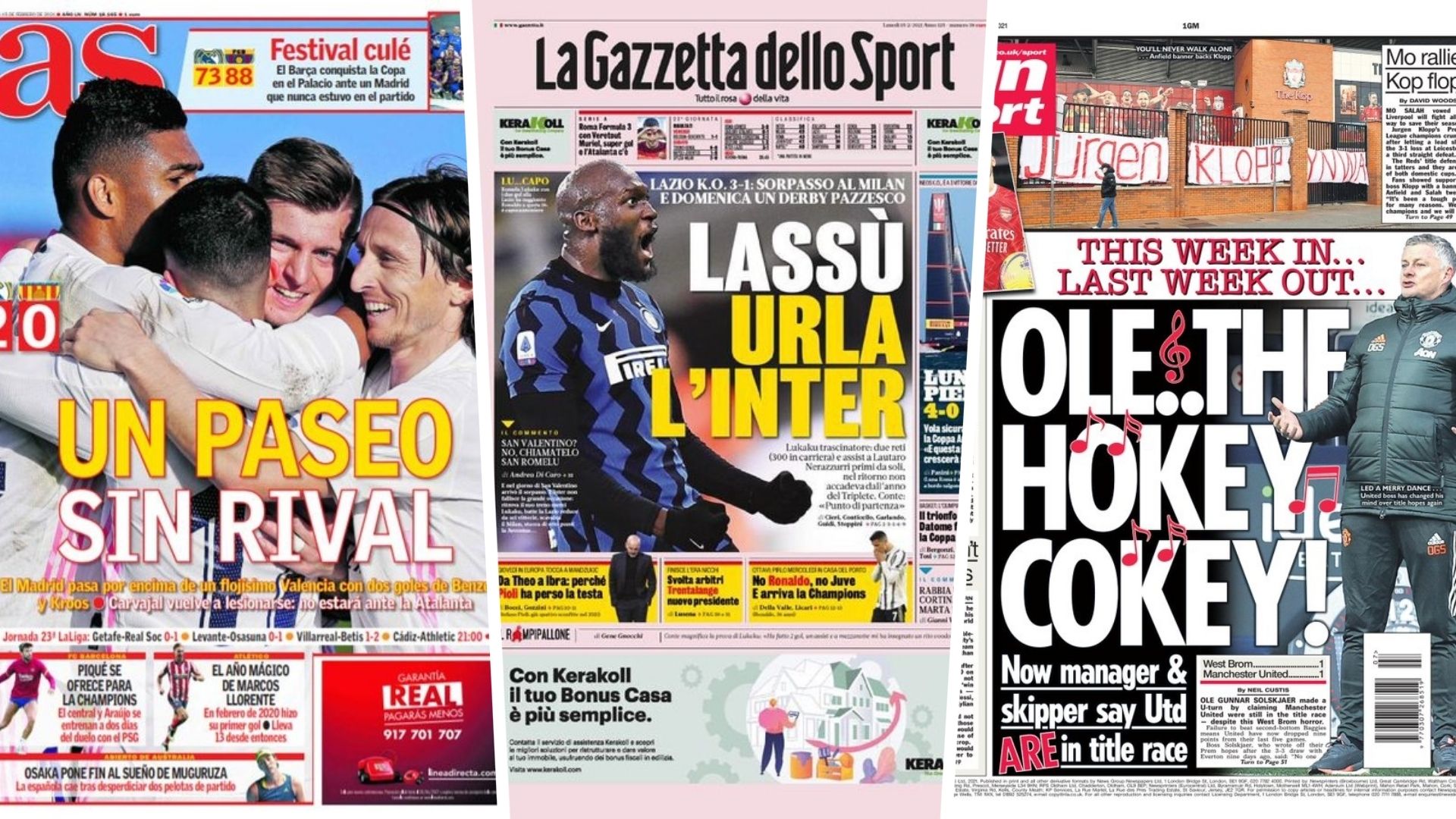 15 Feb newspapers