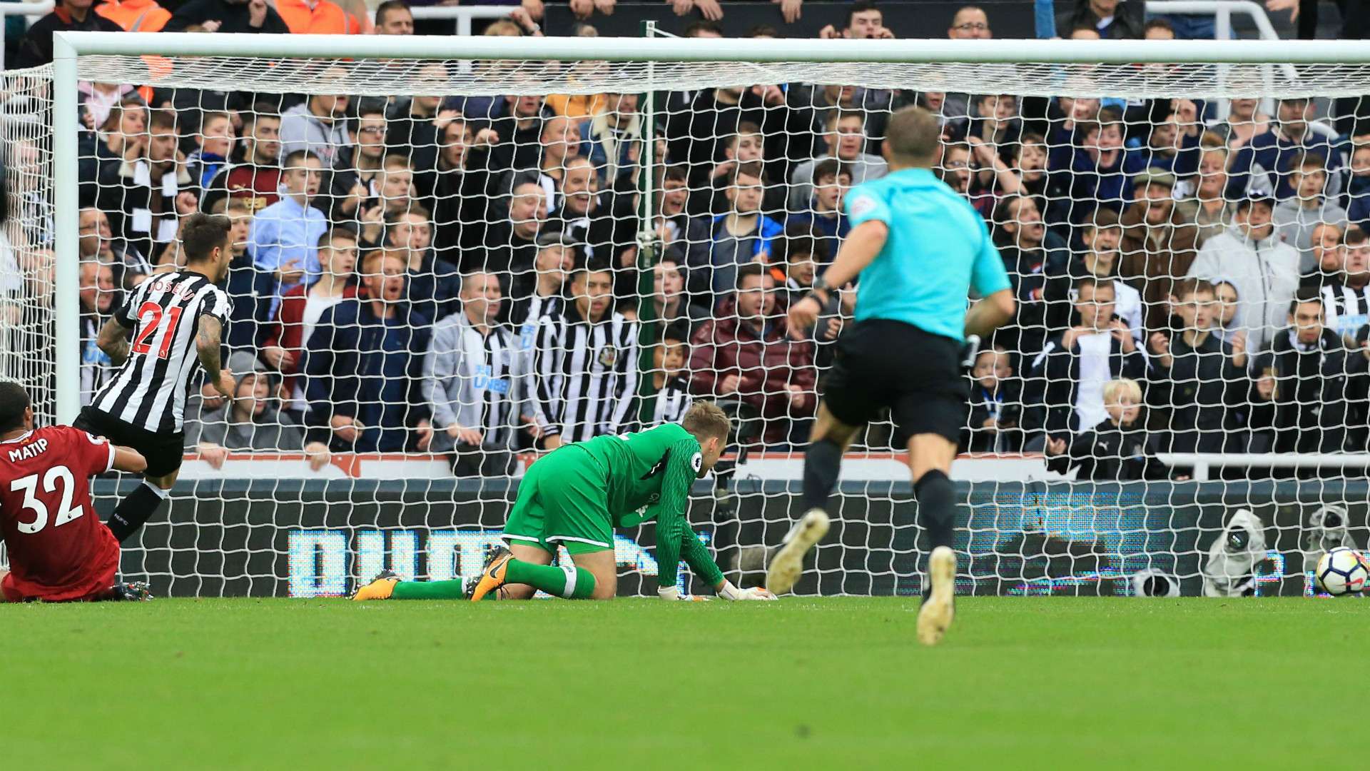 Newcastle goal v Liverpool