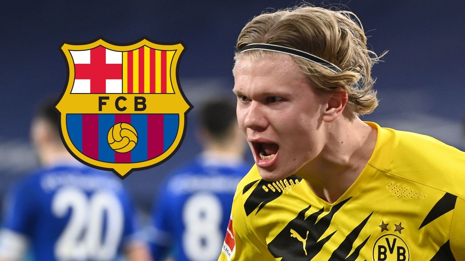 Erling Haaland Dortmund Barcelona GFX