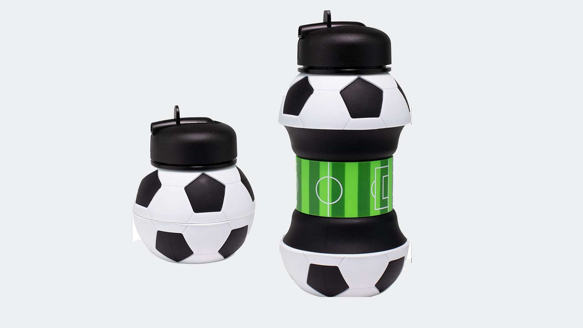 Collapsable Soccer Water Bottle