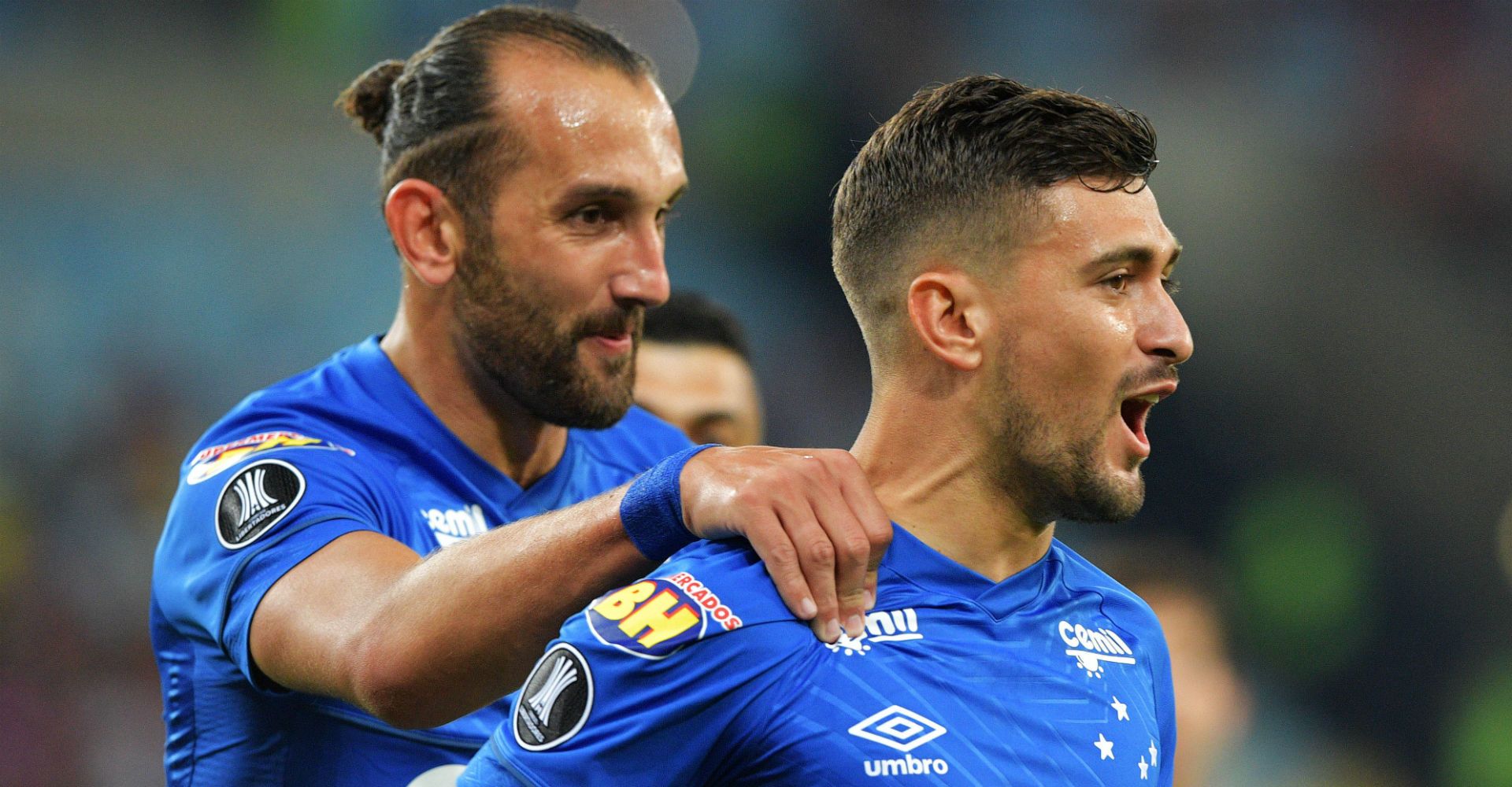 AFP Flamengo Cruzeiro Copa Libertadores 08082018 Giorgian De Arrascaeta Hernan Barcos