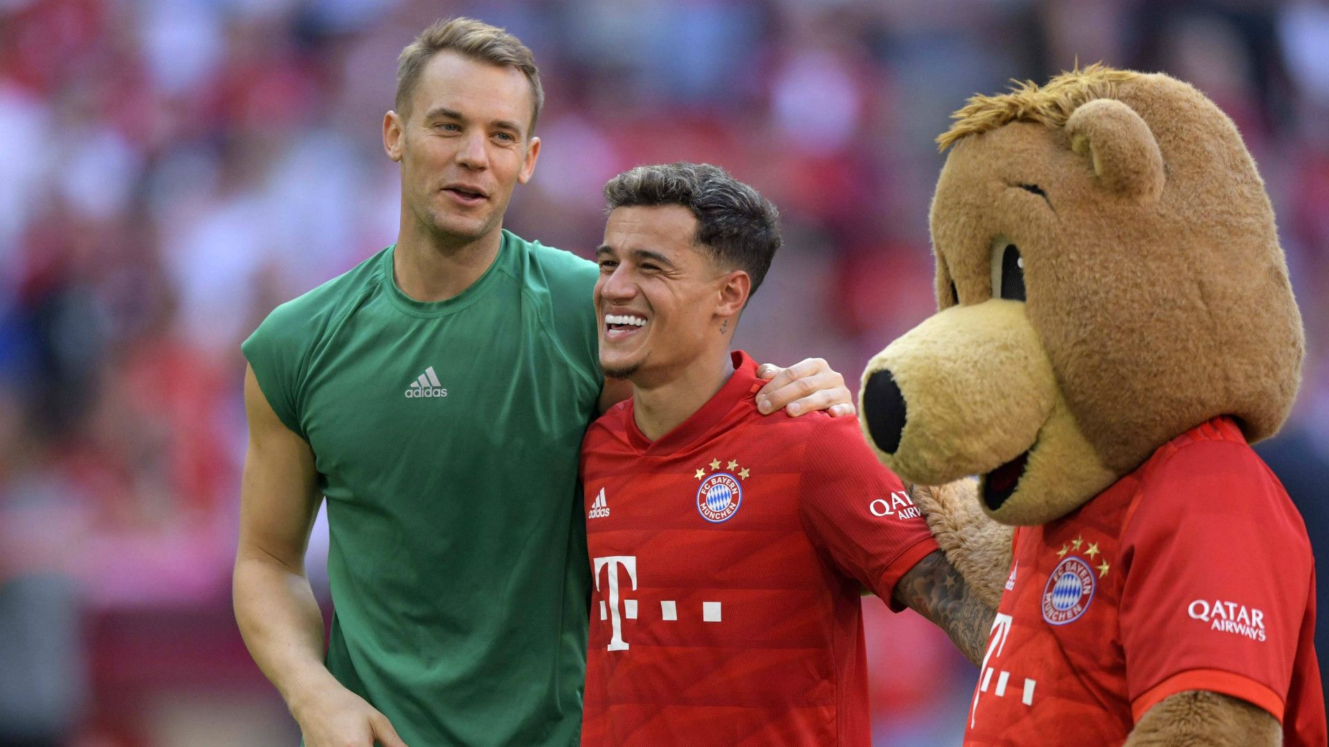 GERMANY ONLY: MANUEL NEUER PHILIPPE COUTINHO BAYERN MÜNCHEN