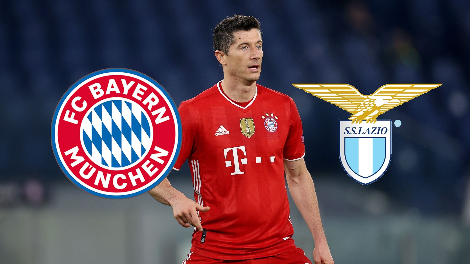 FC Bayern München Lazio GFX Lewandowski