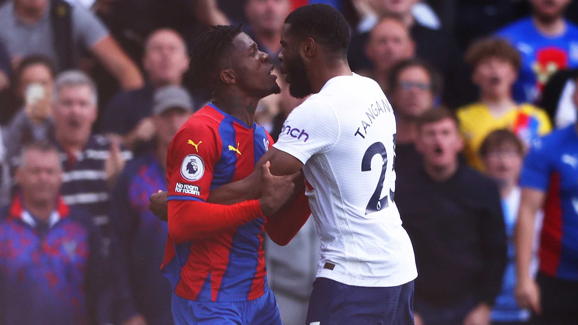 Wilfried Zaha Japhet Tanganga Crystal Palace Tottenham 2021-22