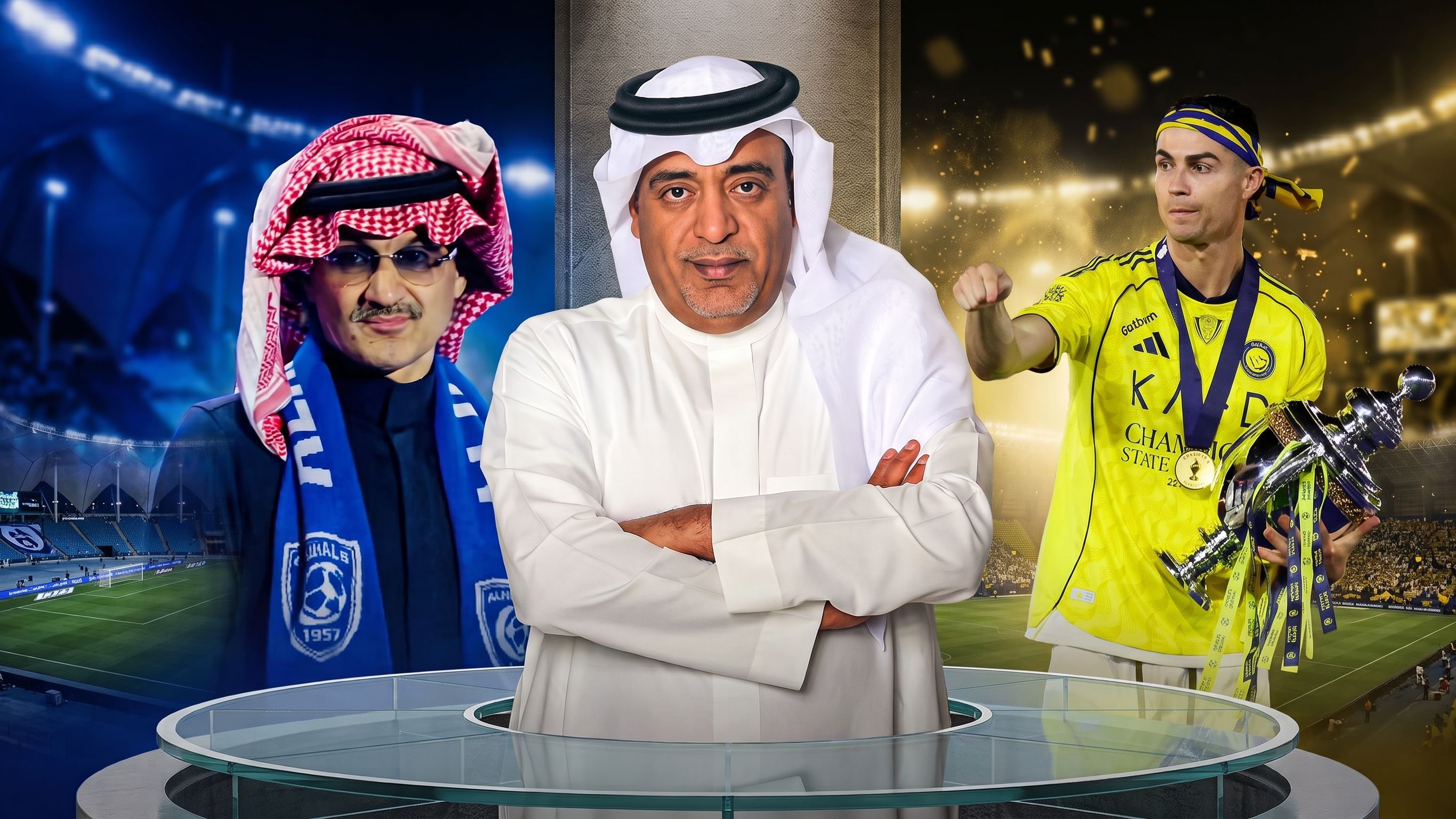 Waleed Al-Faraj Al-Waleed bin Talal Cristiano Ronaldo (Goal Only)