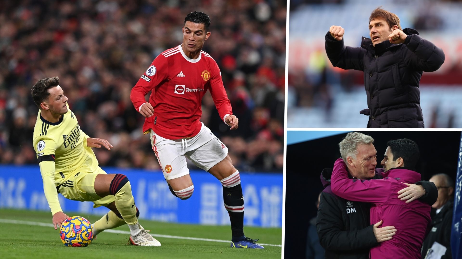 Cristiano Ronaldo Ben White Antonio Conte David Moyes Mikel Arteta