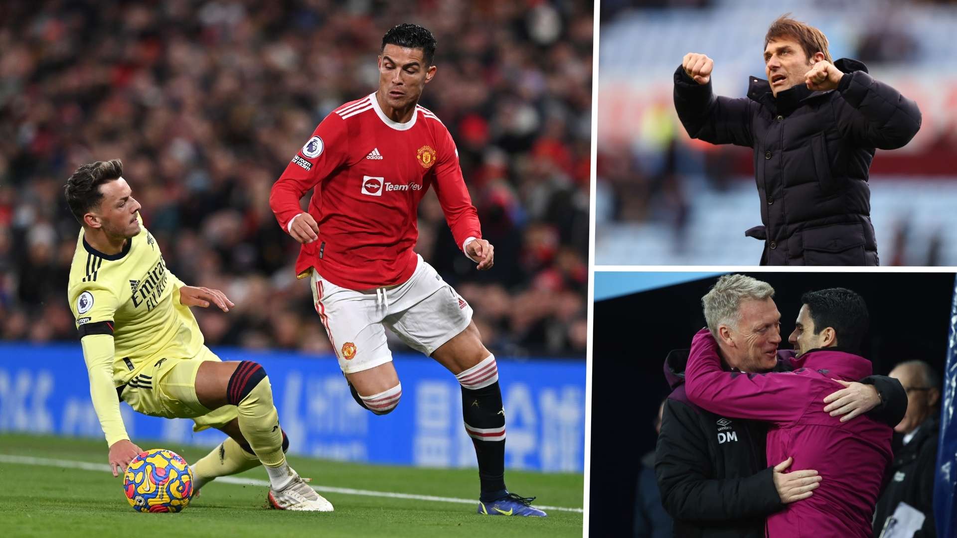 Cristiano Ronaldo Ben White Antonio Conte David Moyes Mikel Arteta