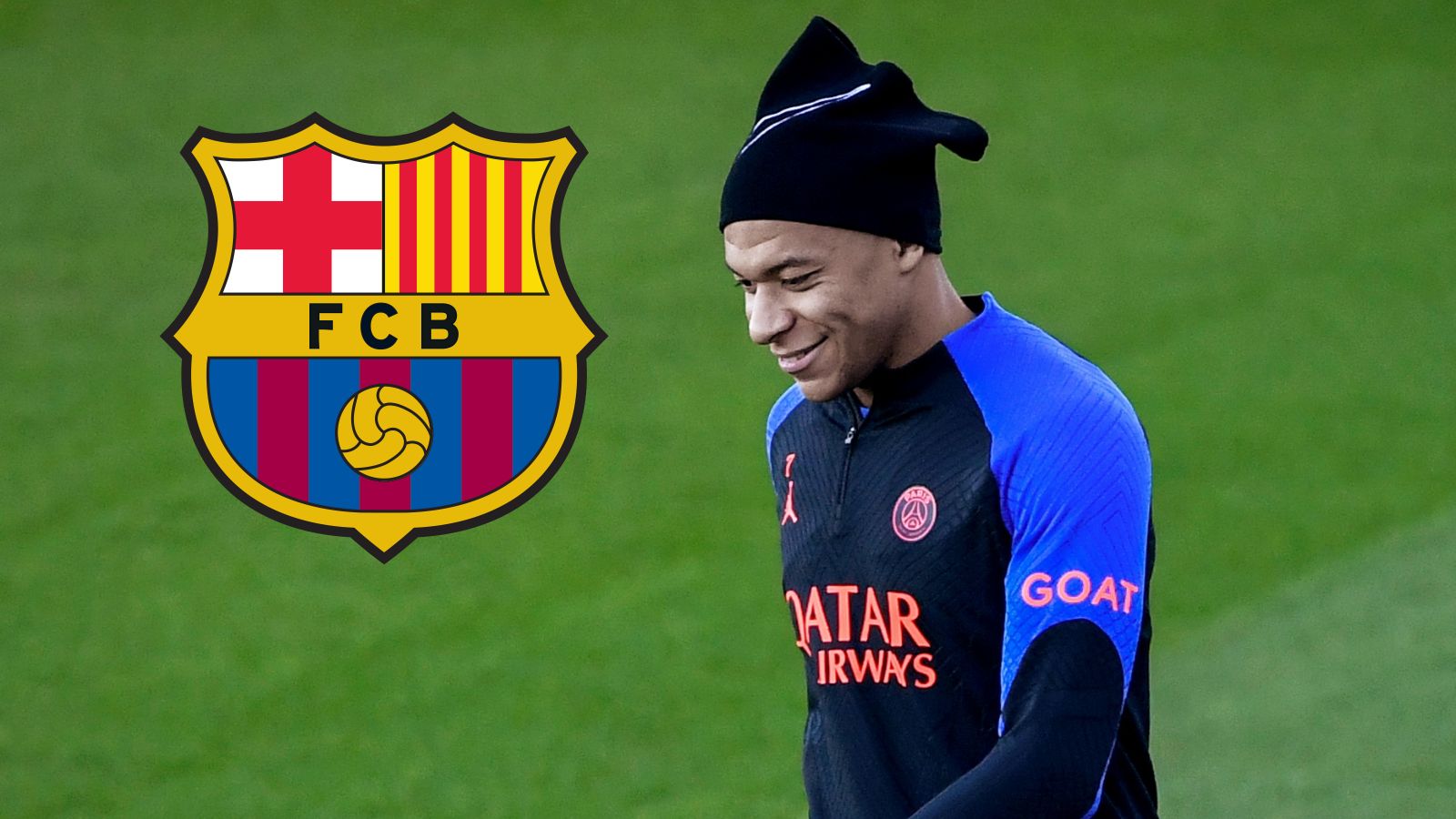 Kylian Mbappe FC Barcelona GFX