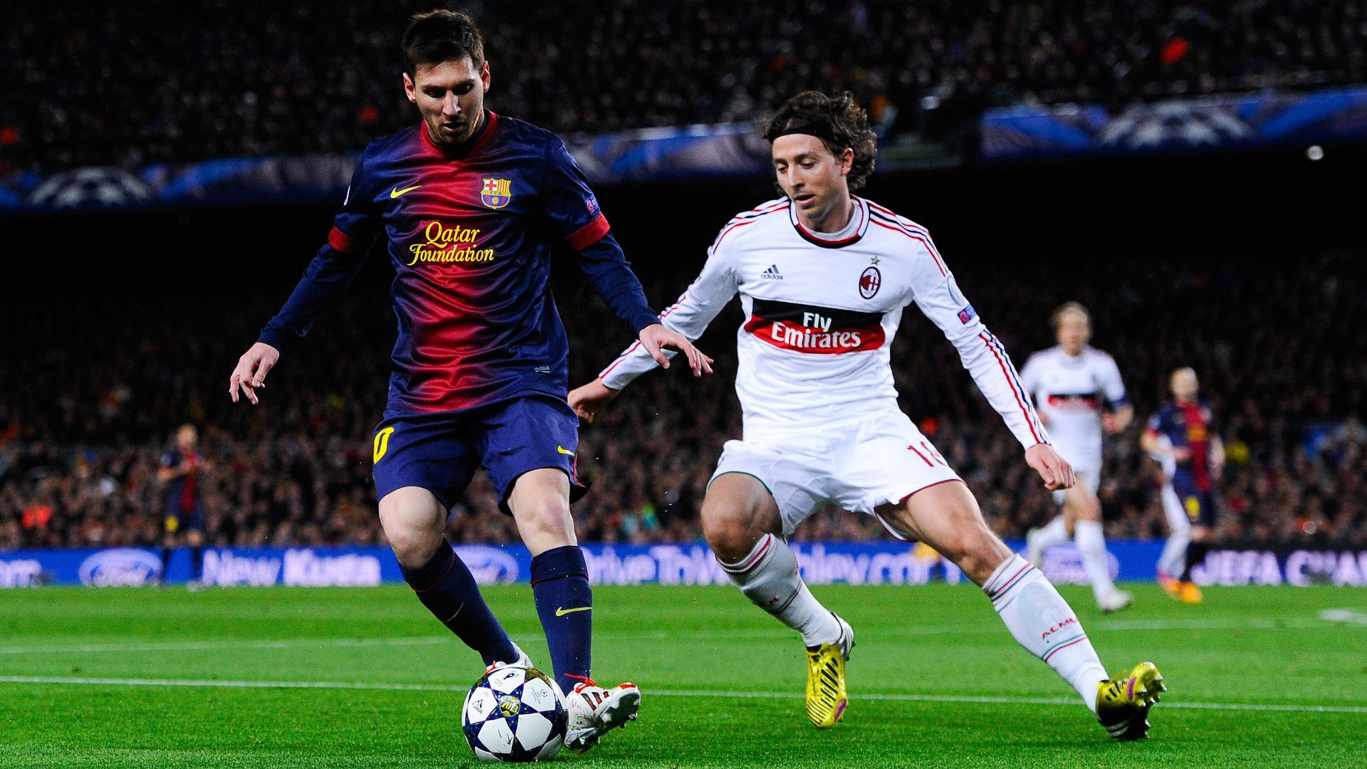 Lionel Messi Barcelona Milan Champions League