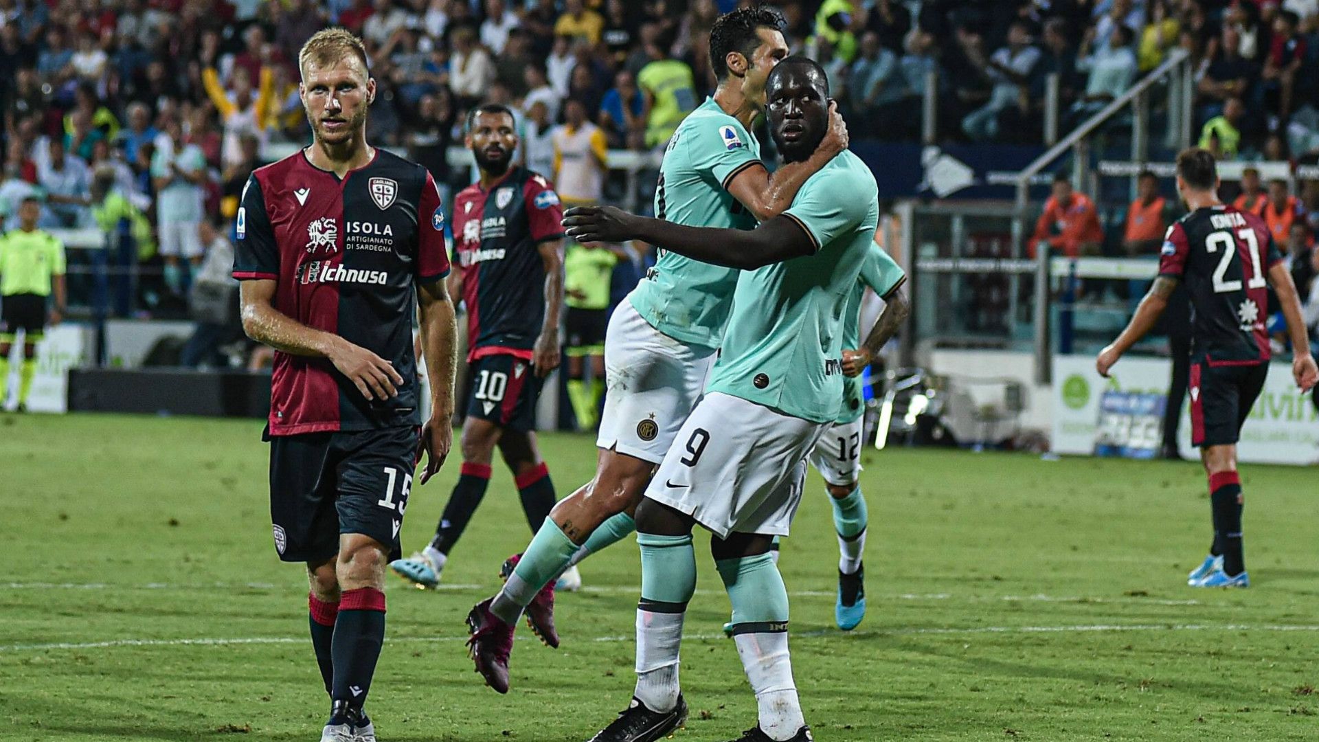 ONLY GERMANY Romelu Lukaku Cagliari Calcio Inter Serie A 2019