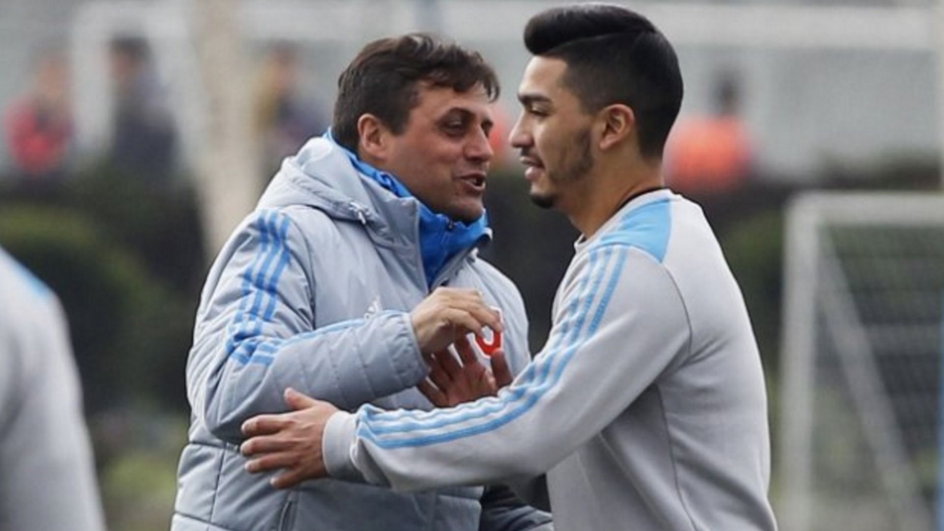 Lorenzo Reyes y Guillermo Hoyos Universidad de Chile training julio 2017