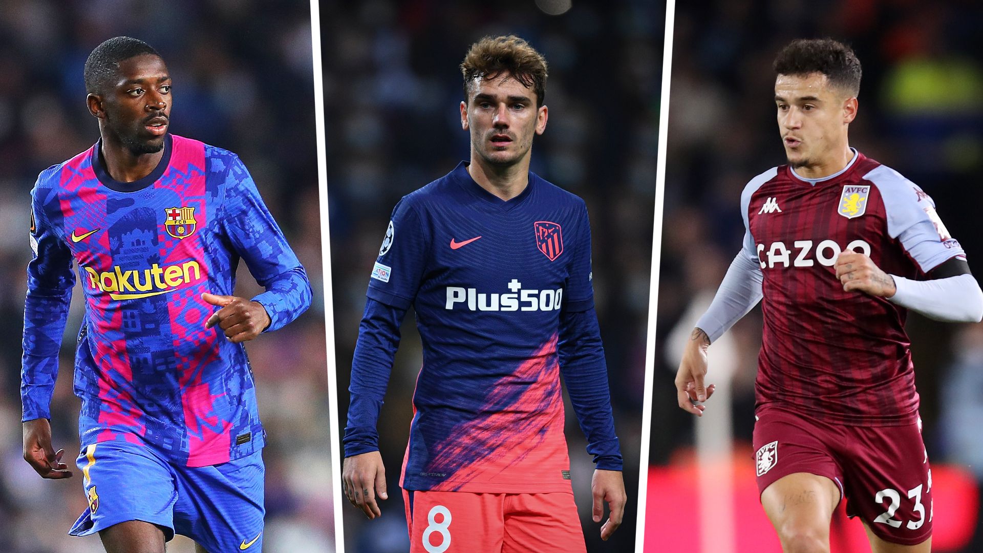 Ousmane Dembele Antoine Griezmann Philippe Coutinho