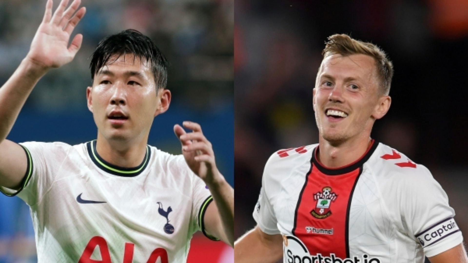 Son Heung-Min Tottenham  James Ward-Prowse Southampton